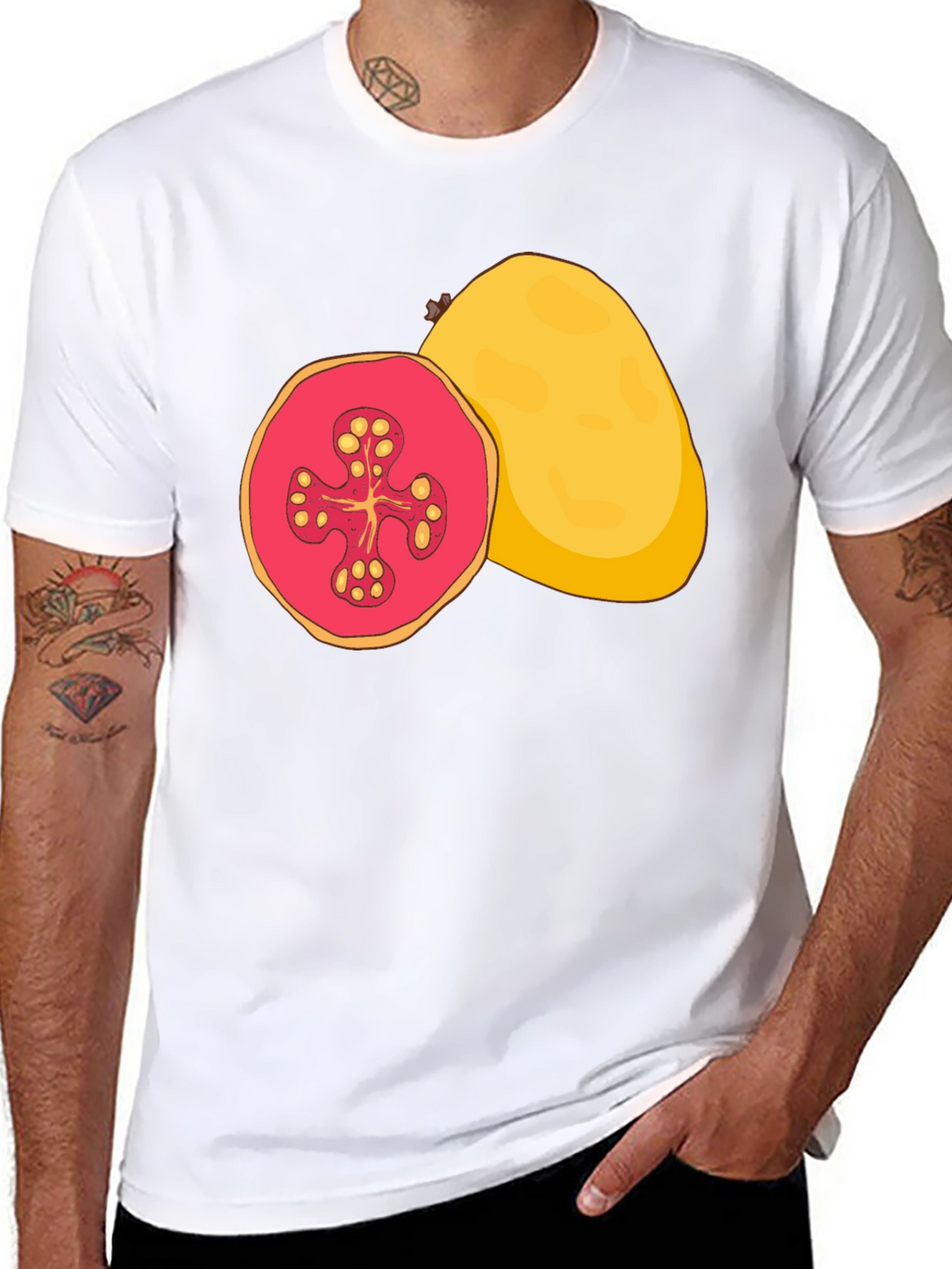 Guava Graphic Tee - Tropical Fruit Shirt