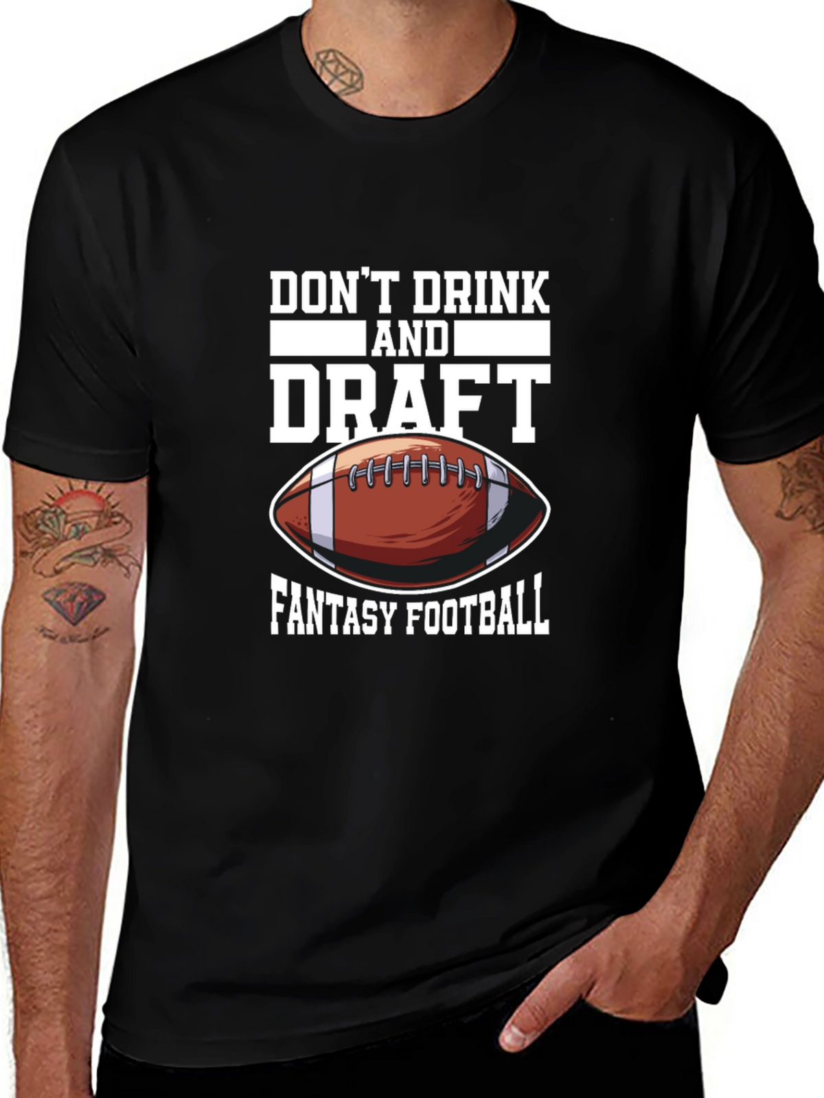 Dont Drink & Draft Fantasy Football Graphic Tee