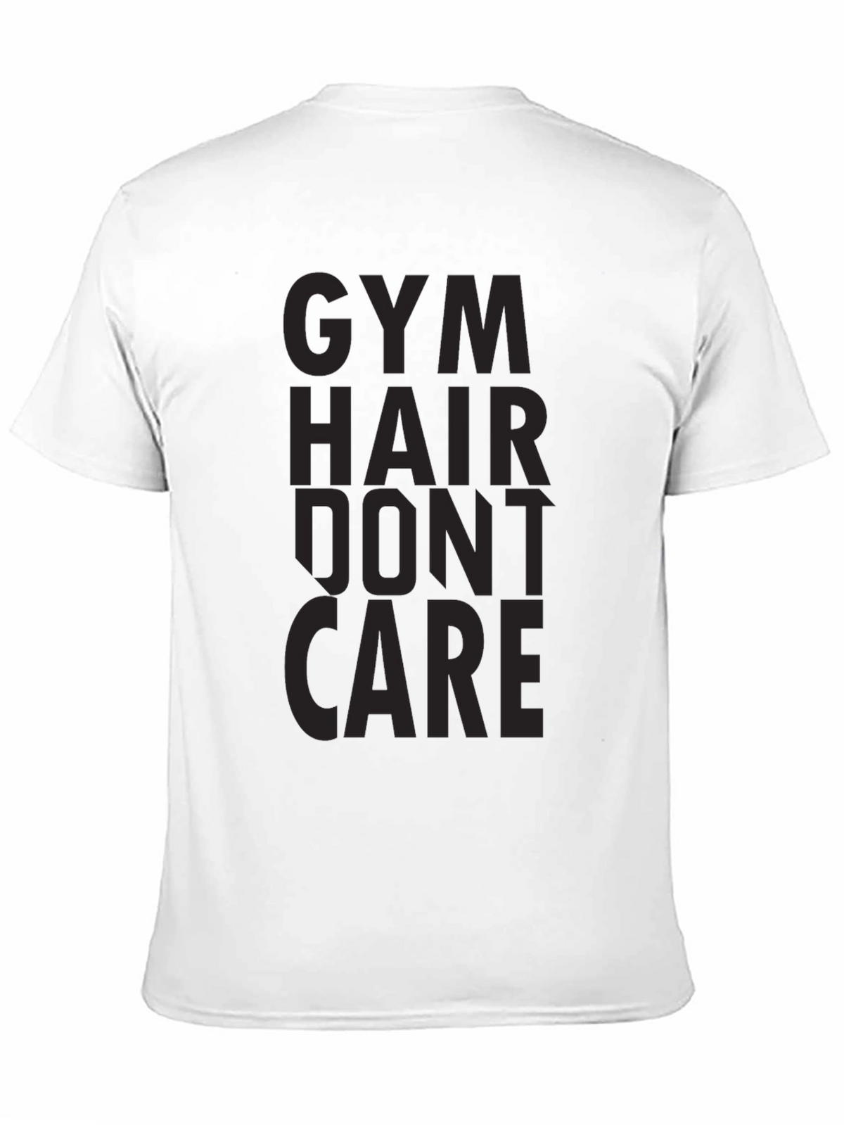 Gym Hair Dont Care Black Graphic Tee