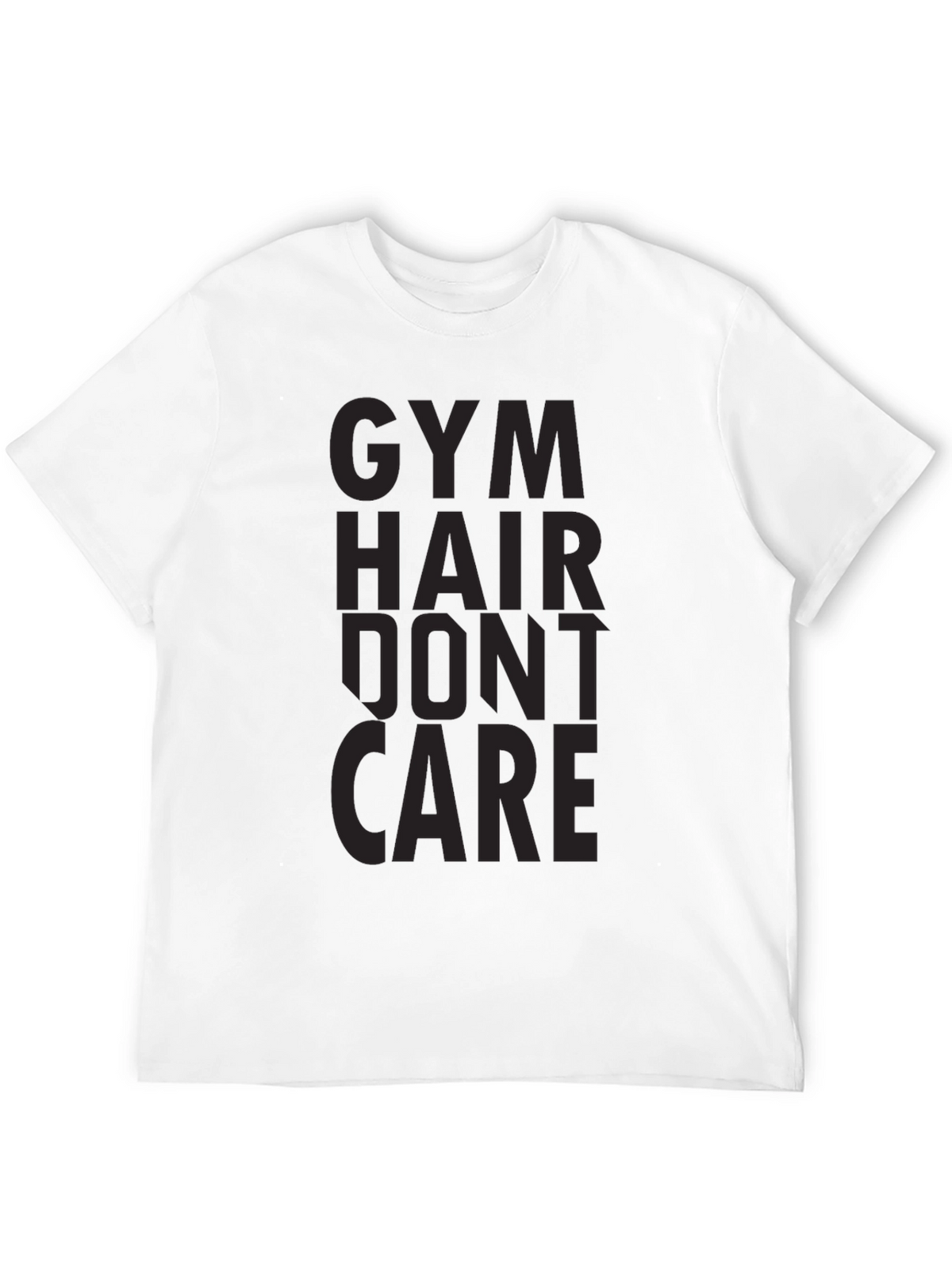 Gym Hair Dont Care Black Graphic Tee