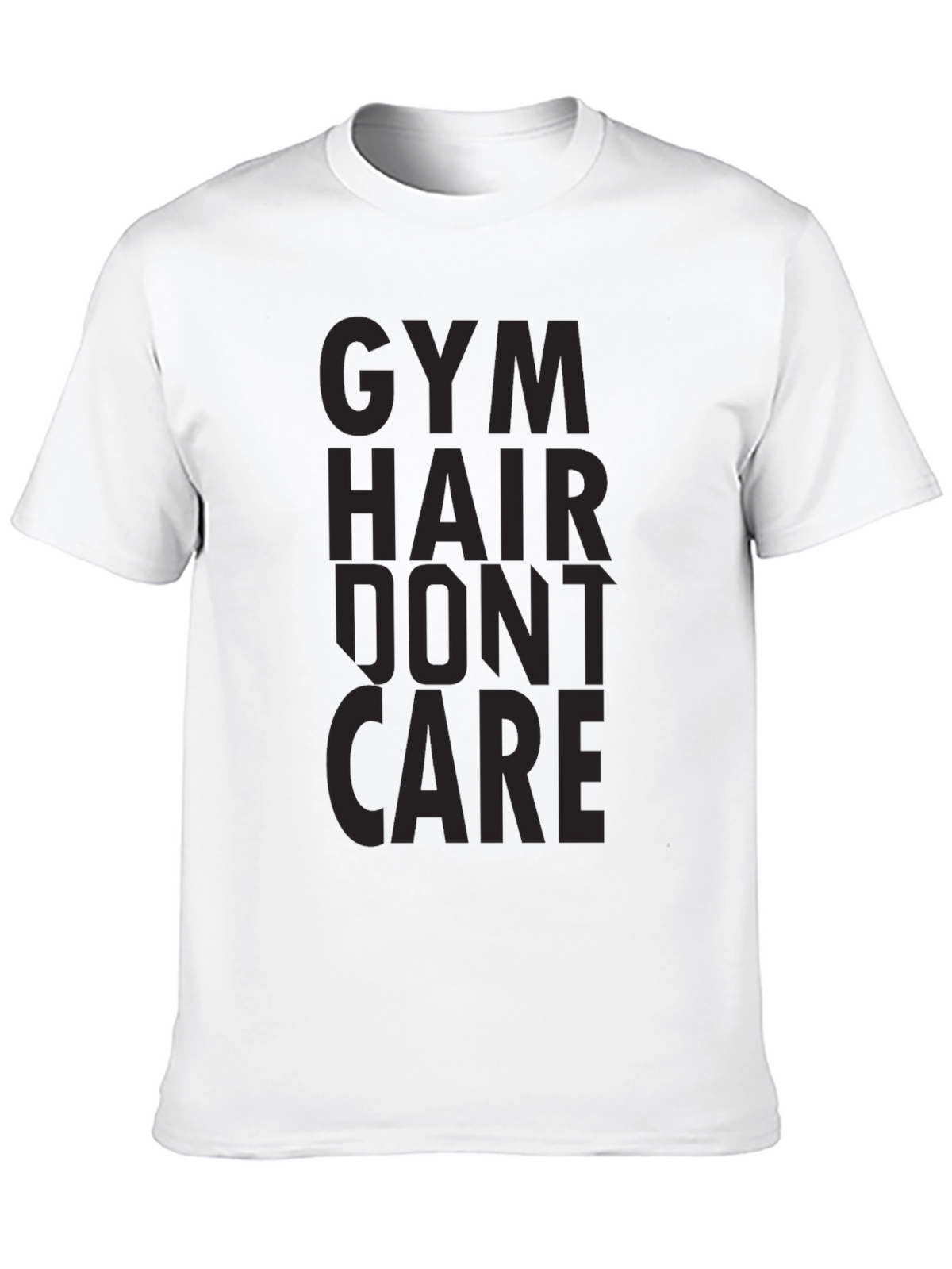Gym Hair Dont Care Black Graphic Tee