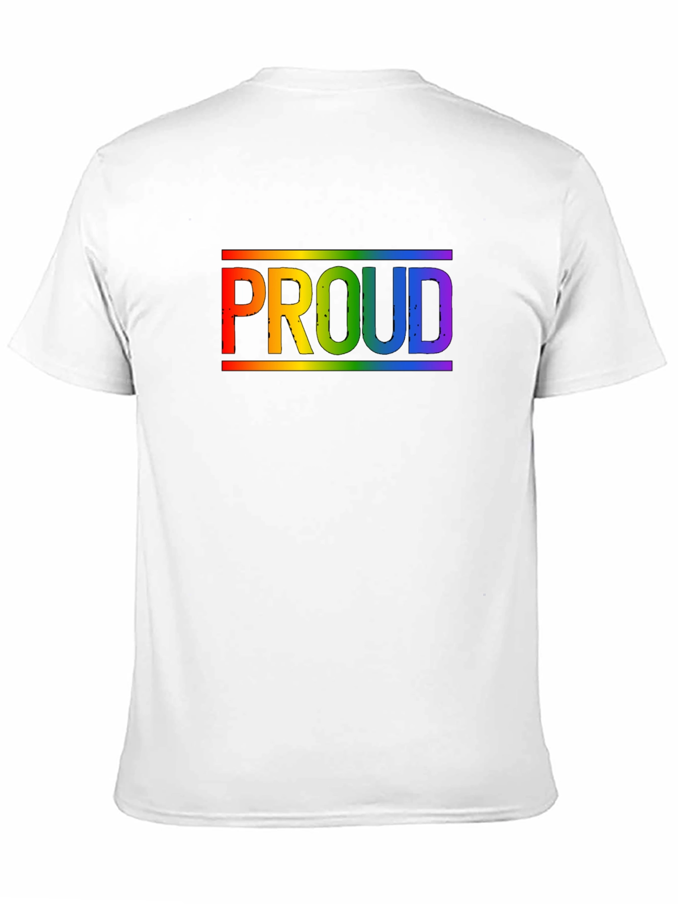 Rainbow Proud T-Shirt - Black Cotton Pride Tee