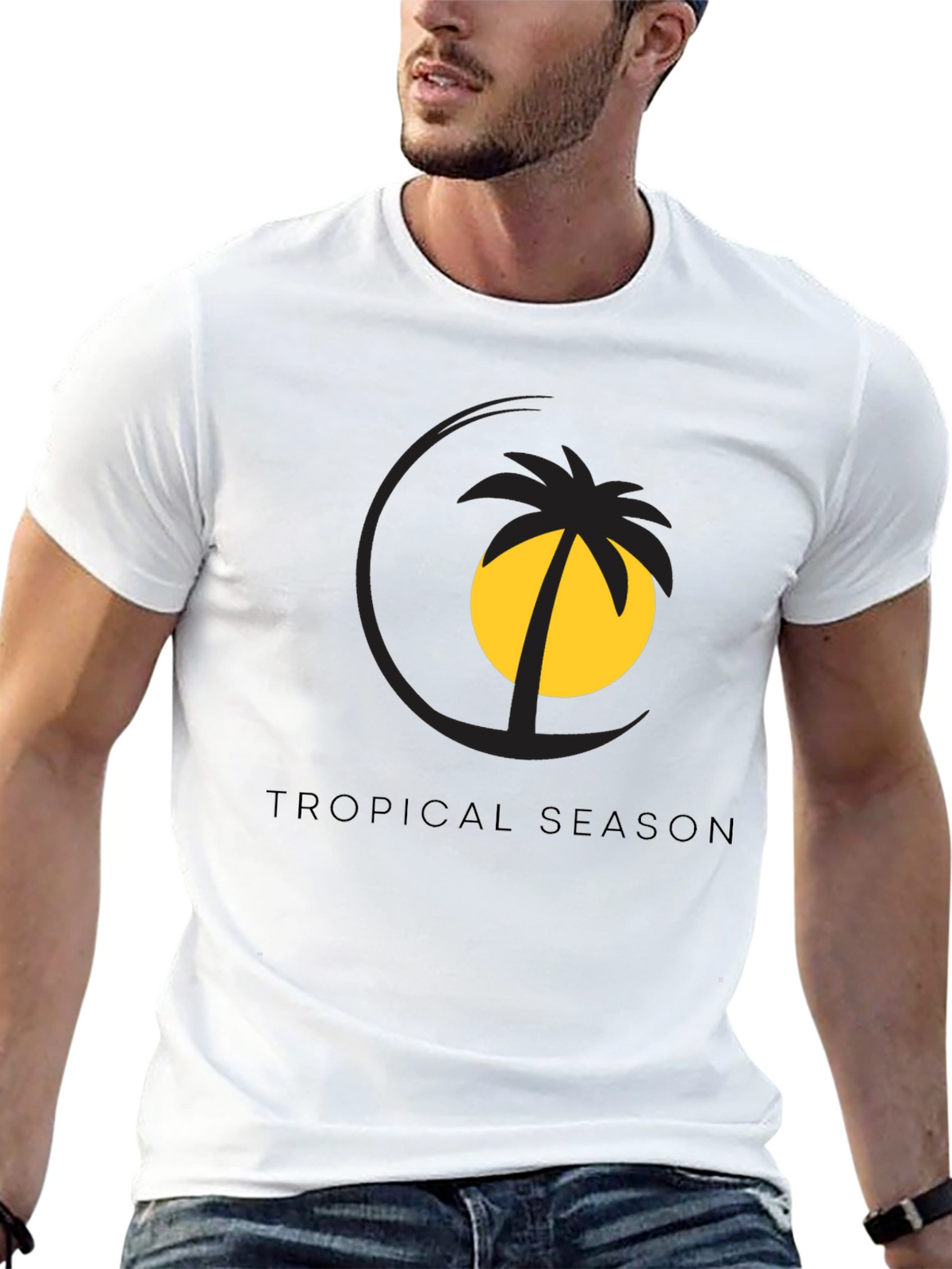 Tropical Season Graphic Tee - Stylish Summer Vibes