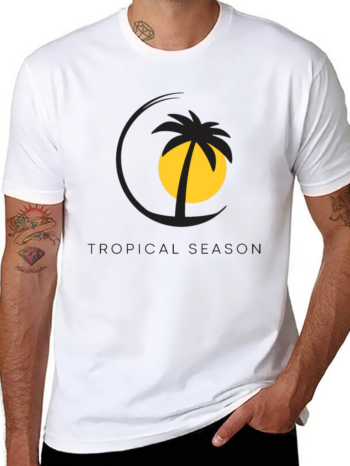 Tropical Season Graphic Tee - Stylish Summer Vibes
