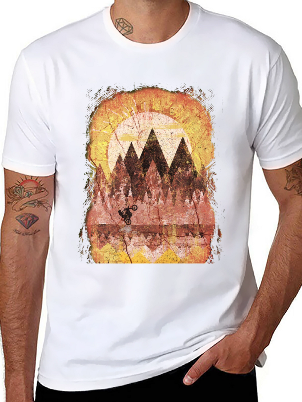 Mountain Bike Rider Graphic T-Shirt