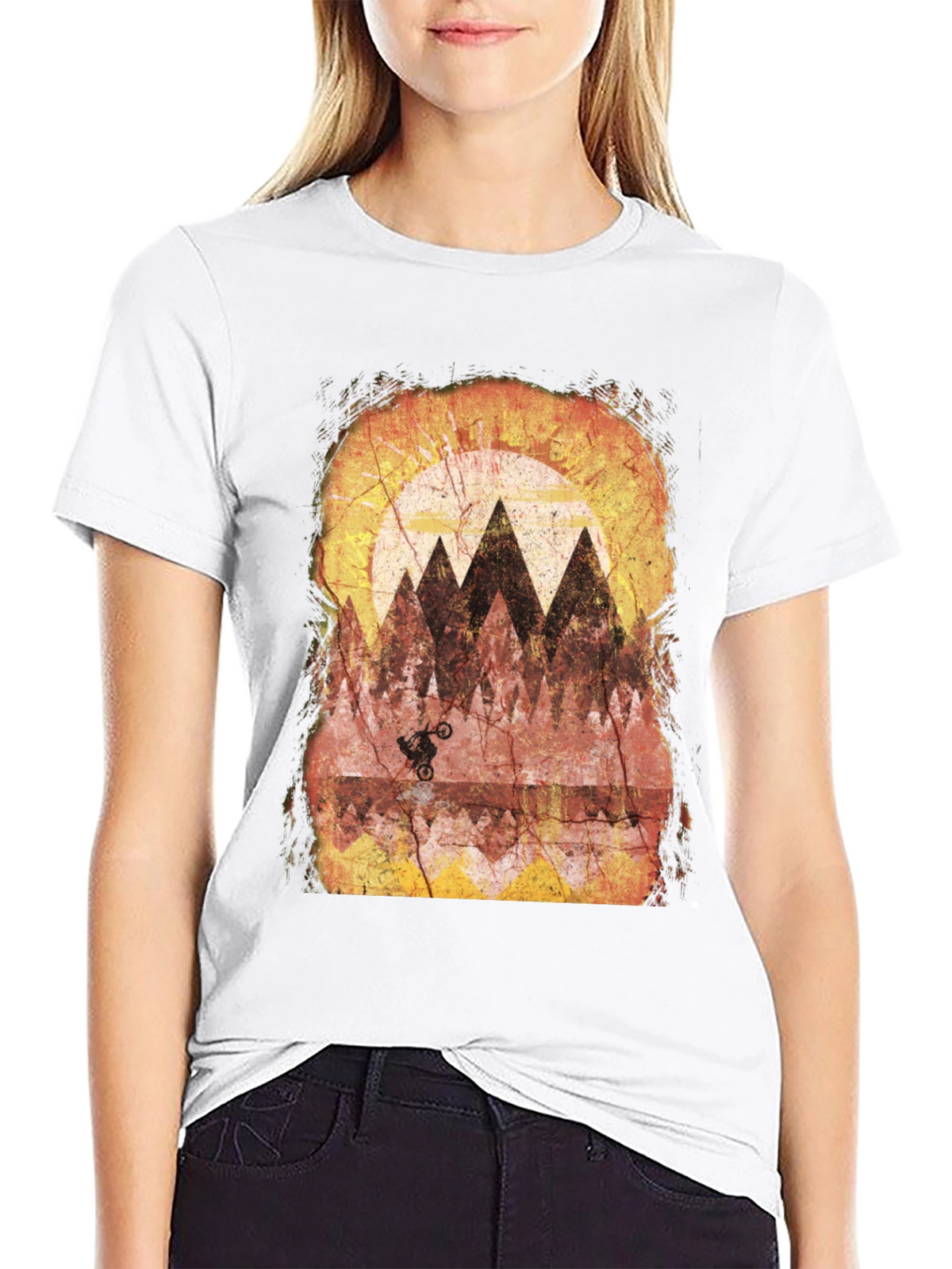 Mountain Bike Rider Graphic T-Shirt