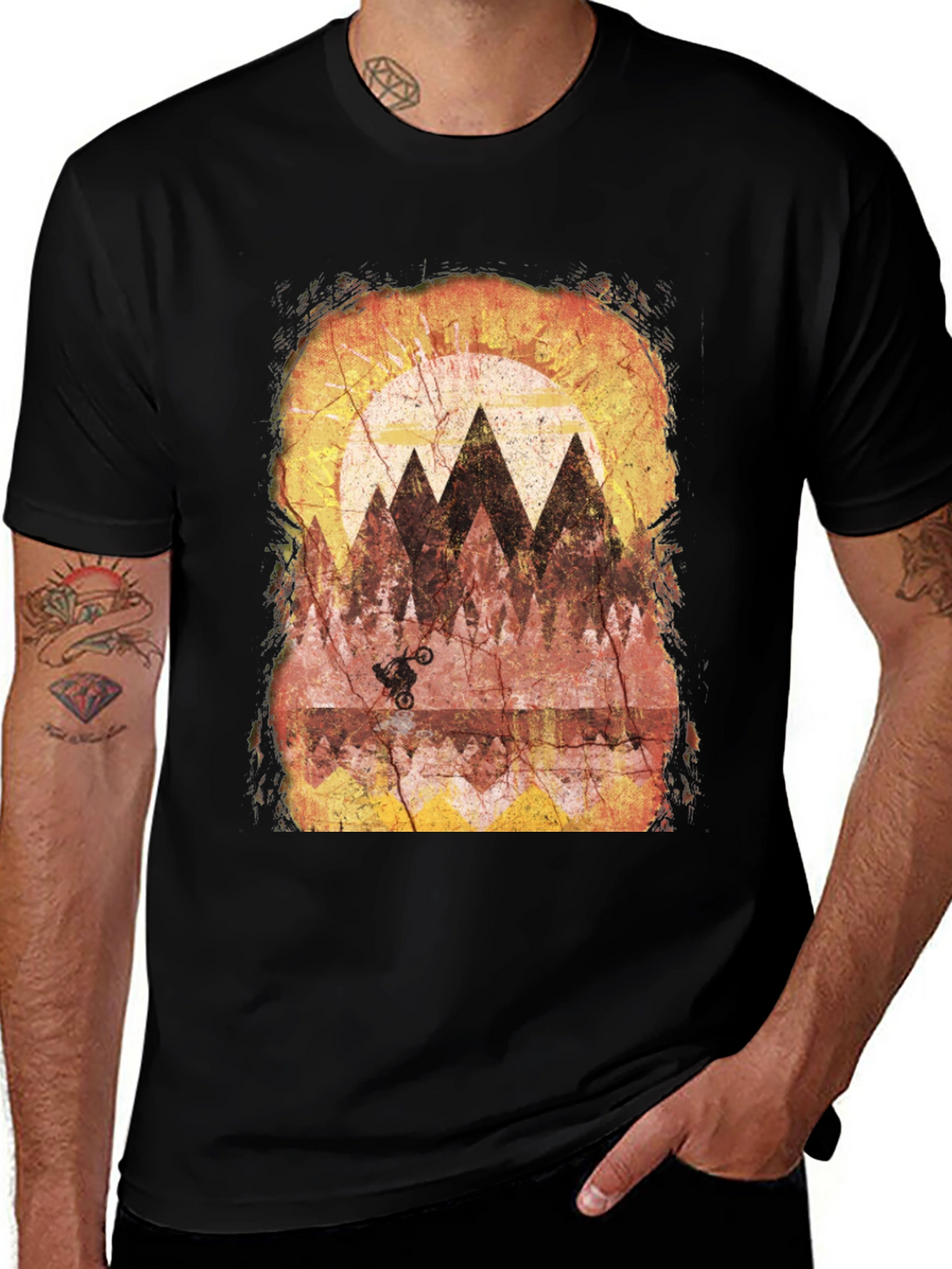 Mountain Bike Rider Graphic T-Shirt