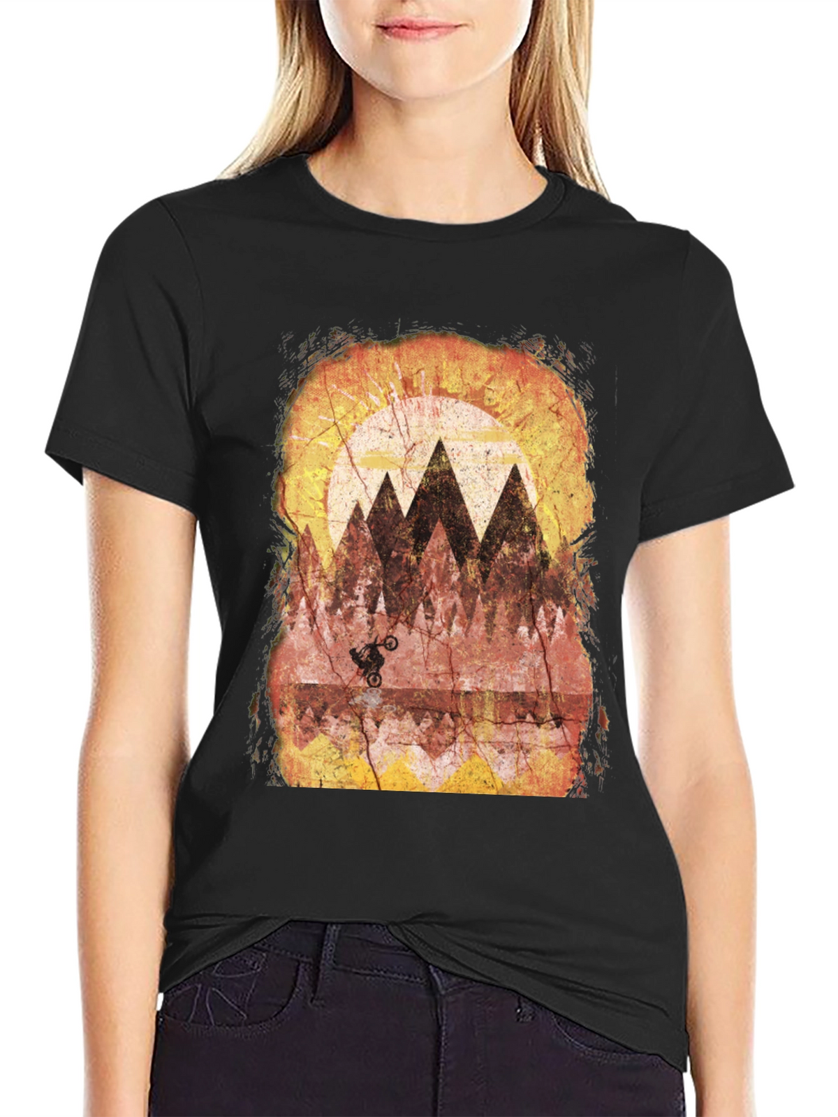 Mountain Bike Rider Graphic T-Shirt
