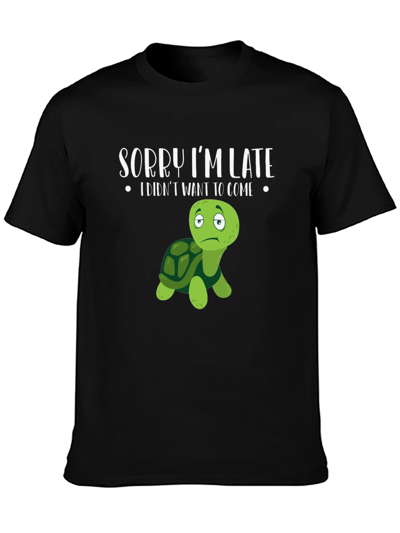 Sorry Im Late Turtle Graphic Tee