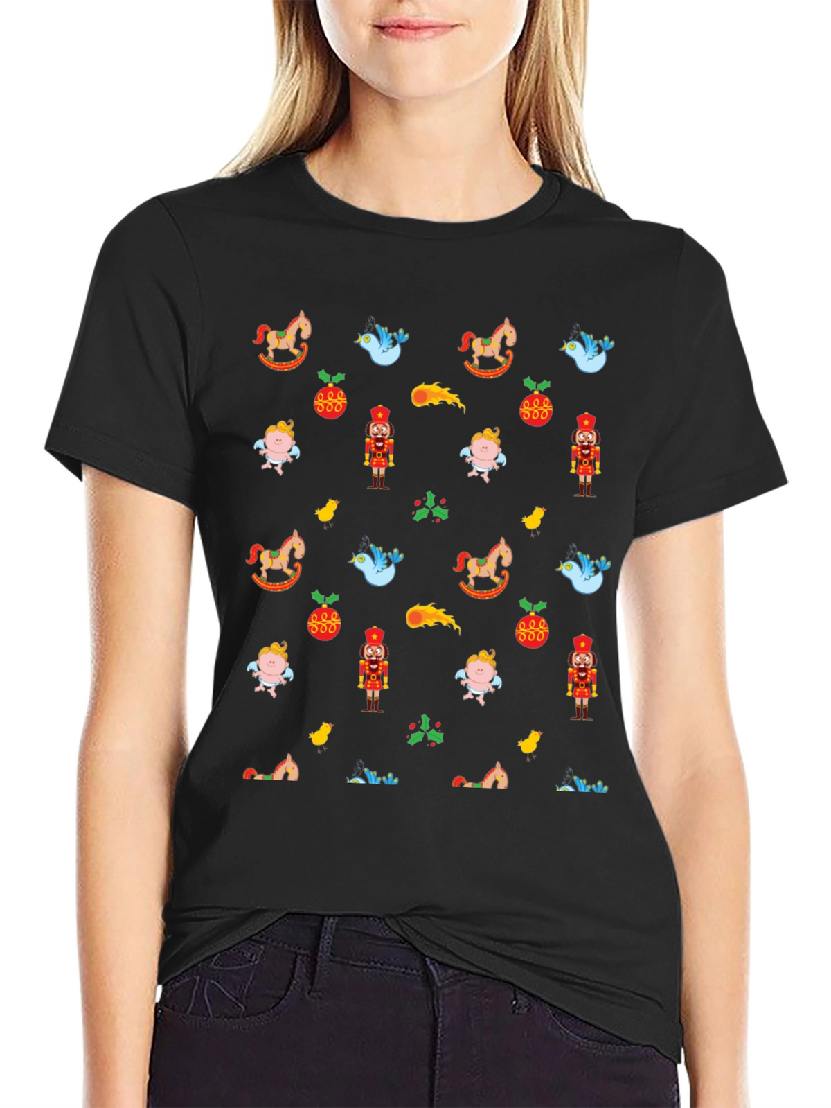 Festive Patterned T-Shirt