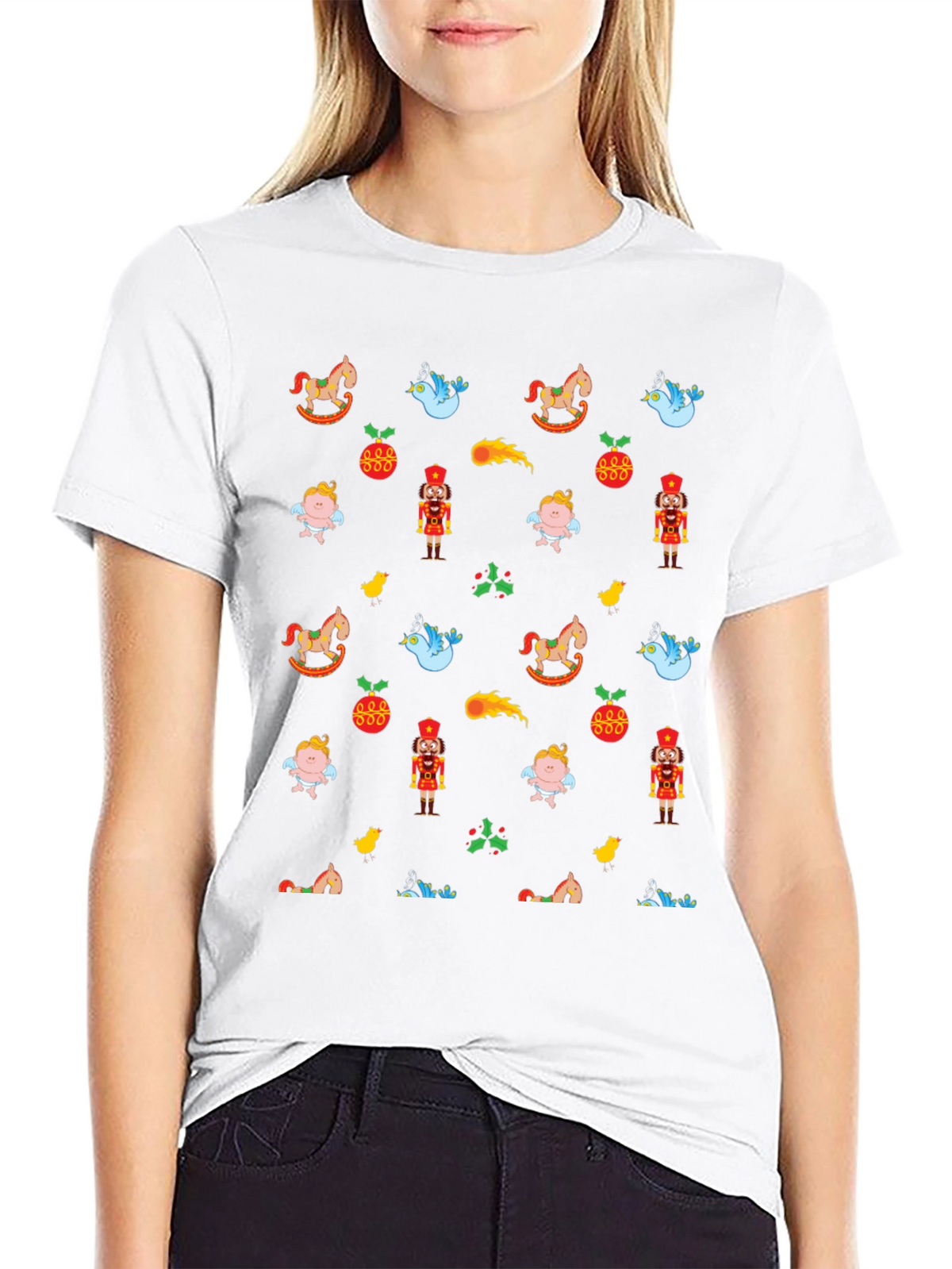 Festive Patterned T-Shirt