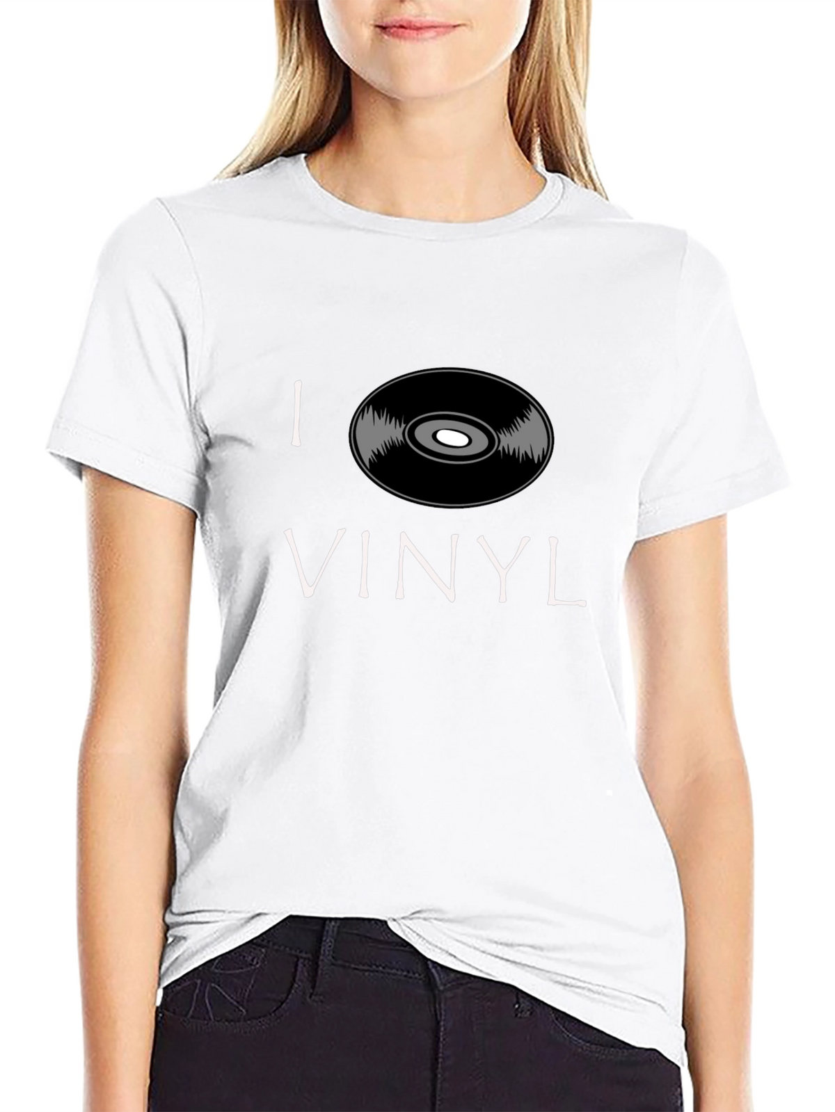I Love Vinyl Black T-Shirt