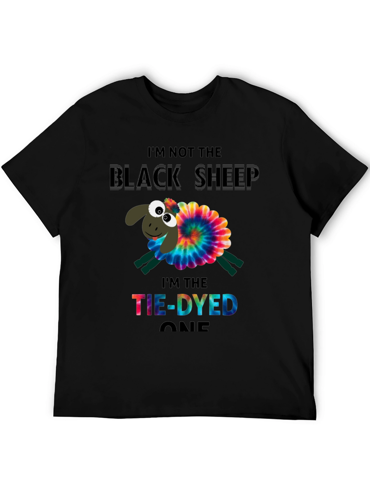 Tie-Dyed Sheep Graphic Tee