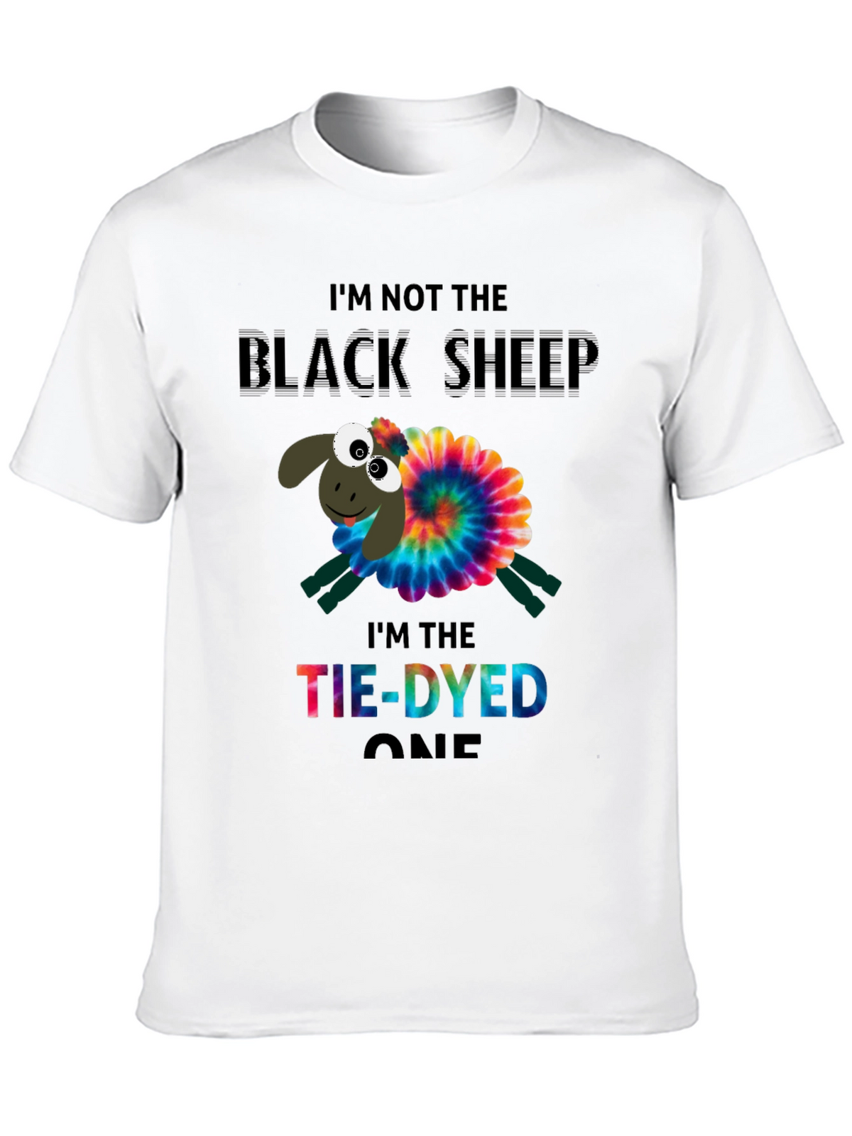 Tie-Dyed Sheep Graphic Tee