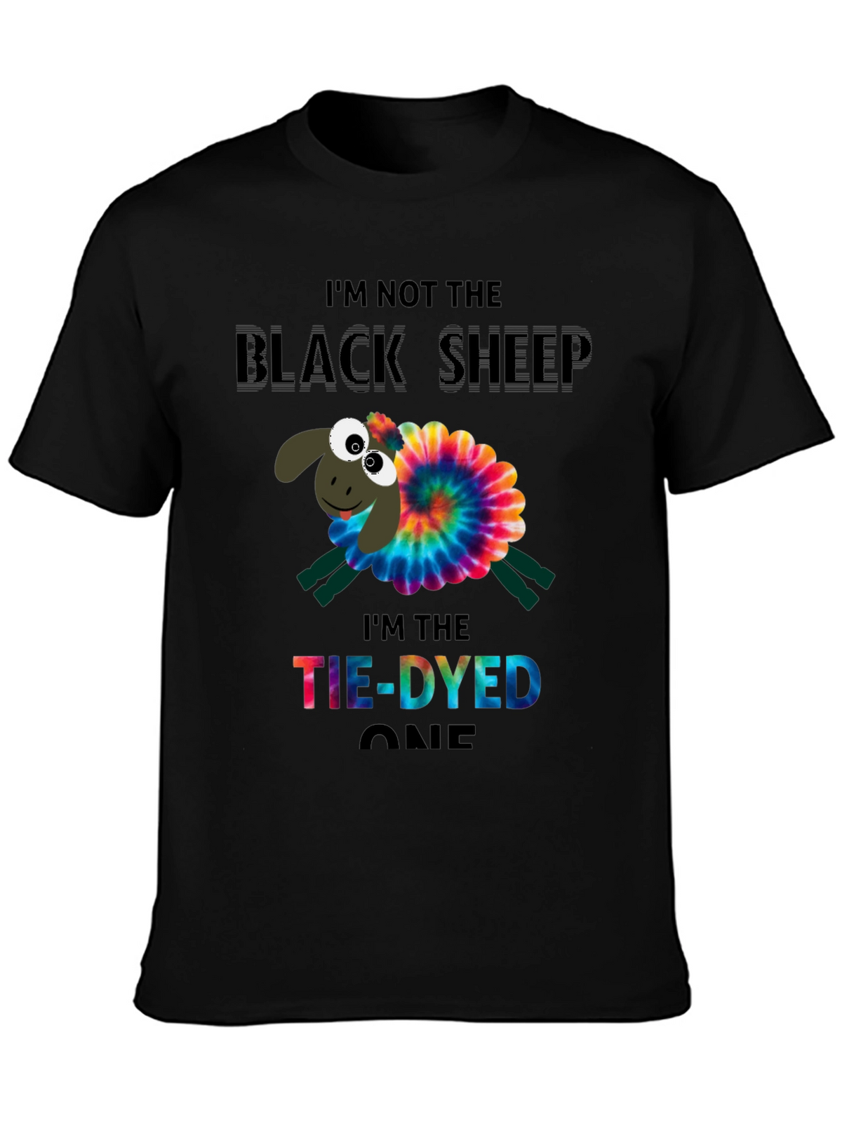 Tie-Dyed Sheep Graphic Tee