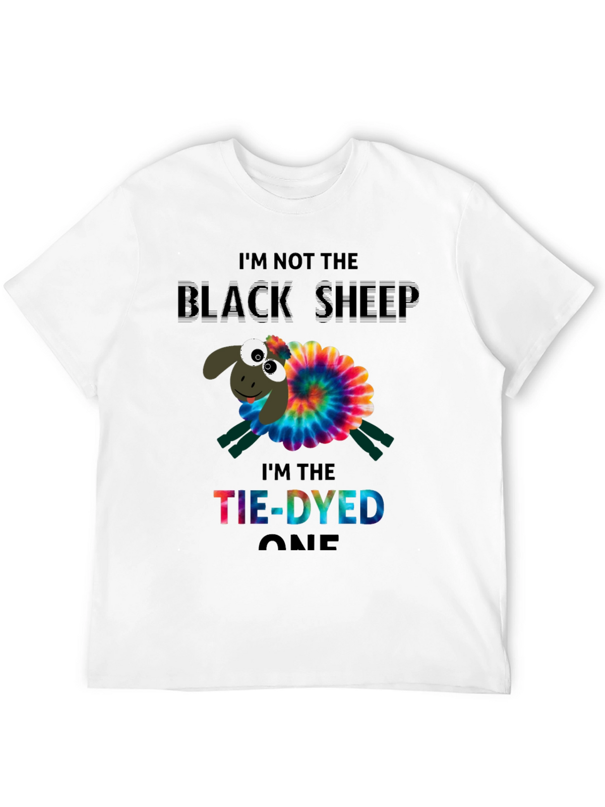Tie-Dyed Sheep Graphic Tee
