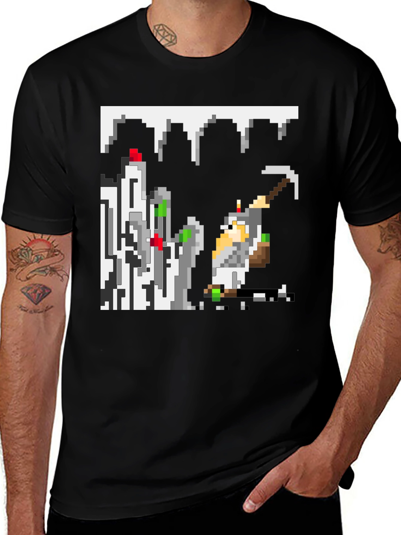 Pixel Miner Black T-Shirt