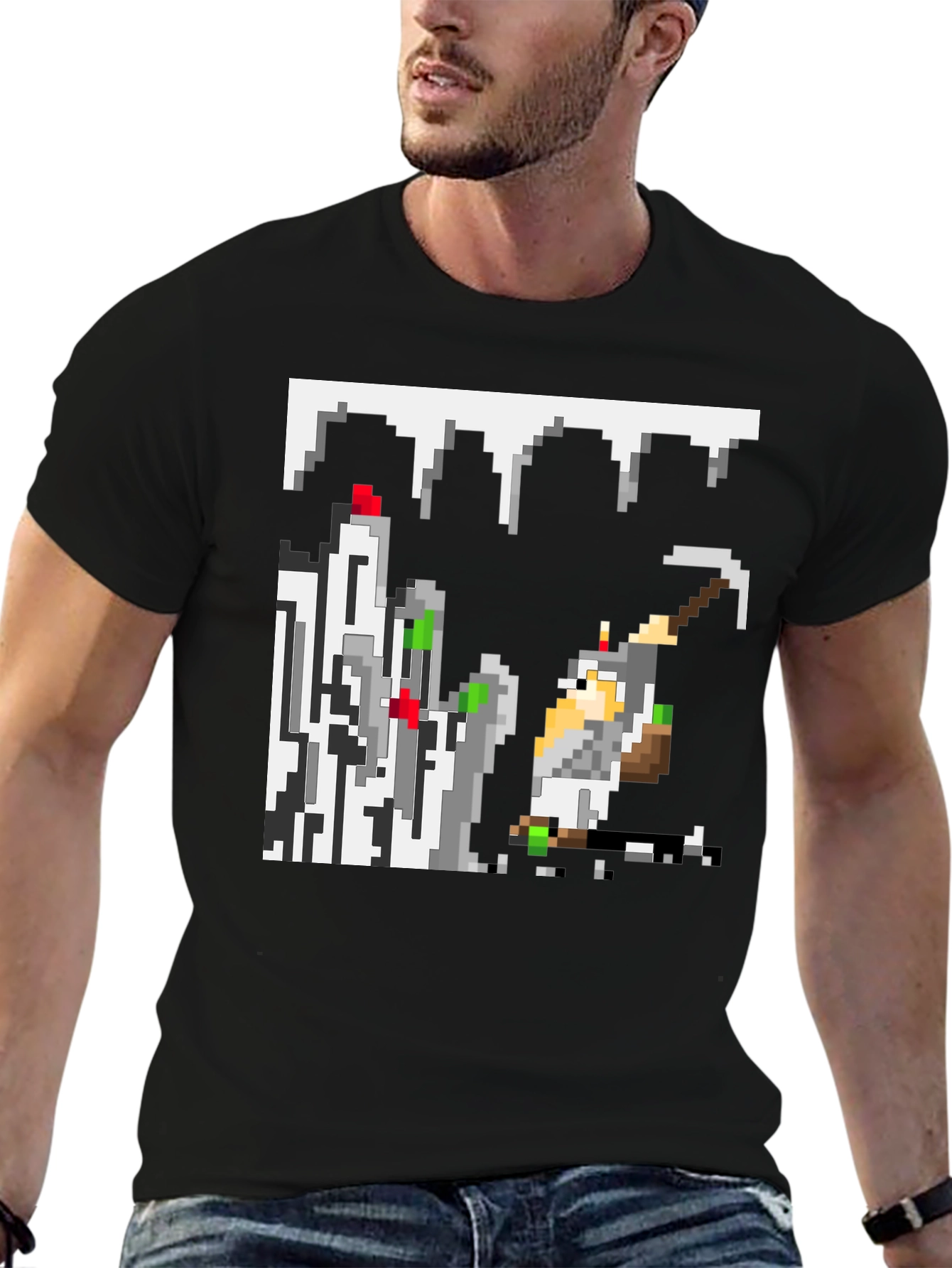 Pixel Miner Black T-Shirt