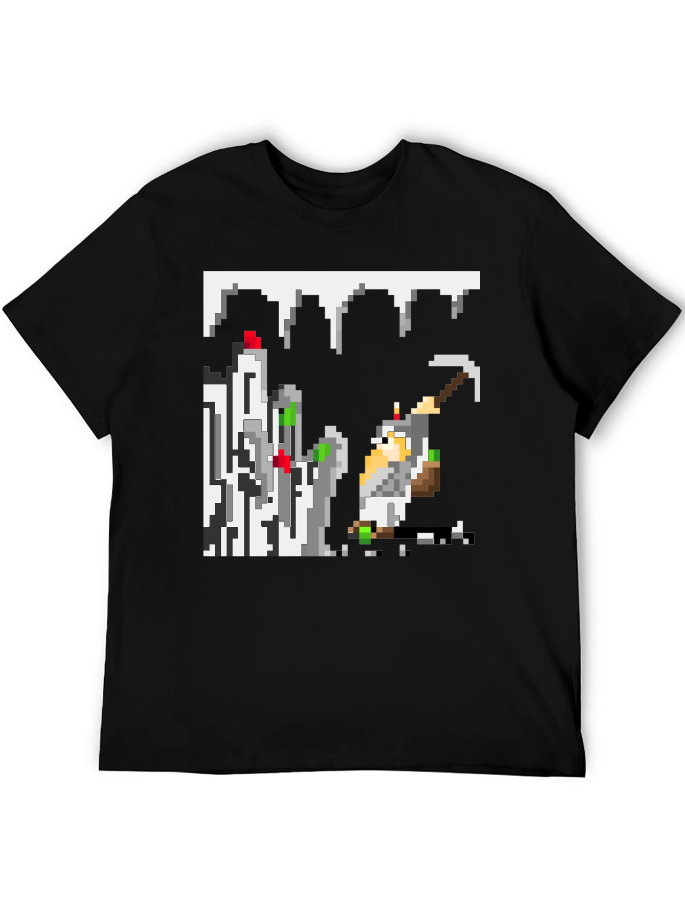Pixel Miner Black T-Shirt