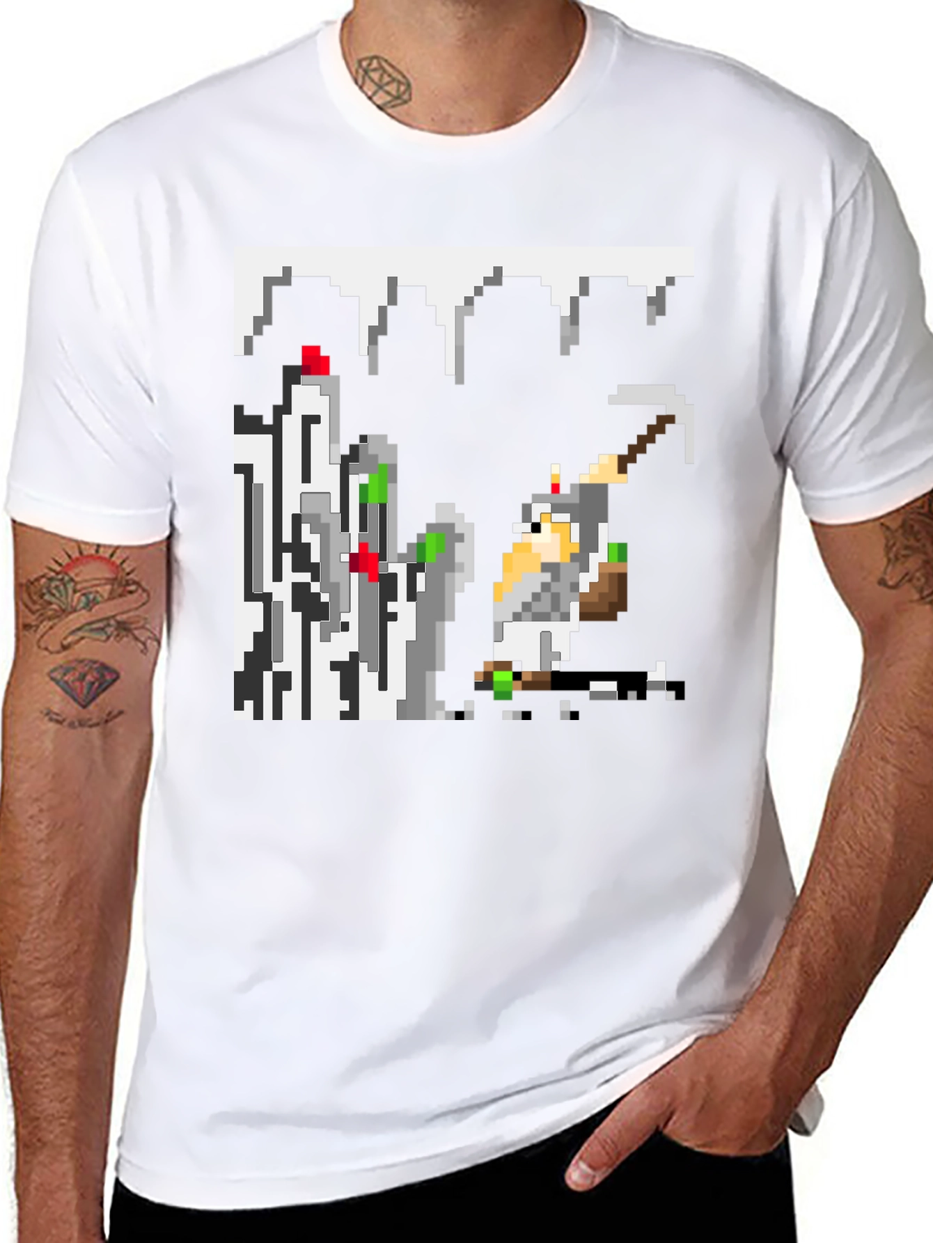 Pixel Miner Black T-Shirt