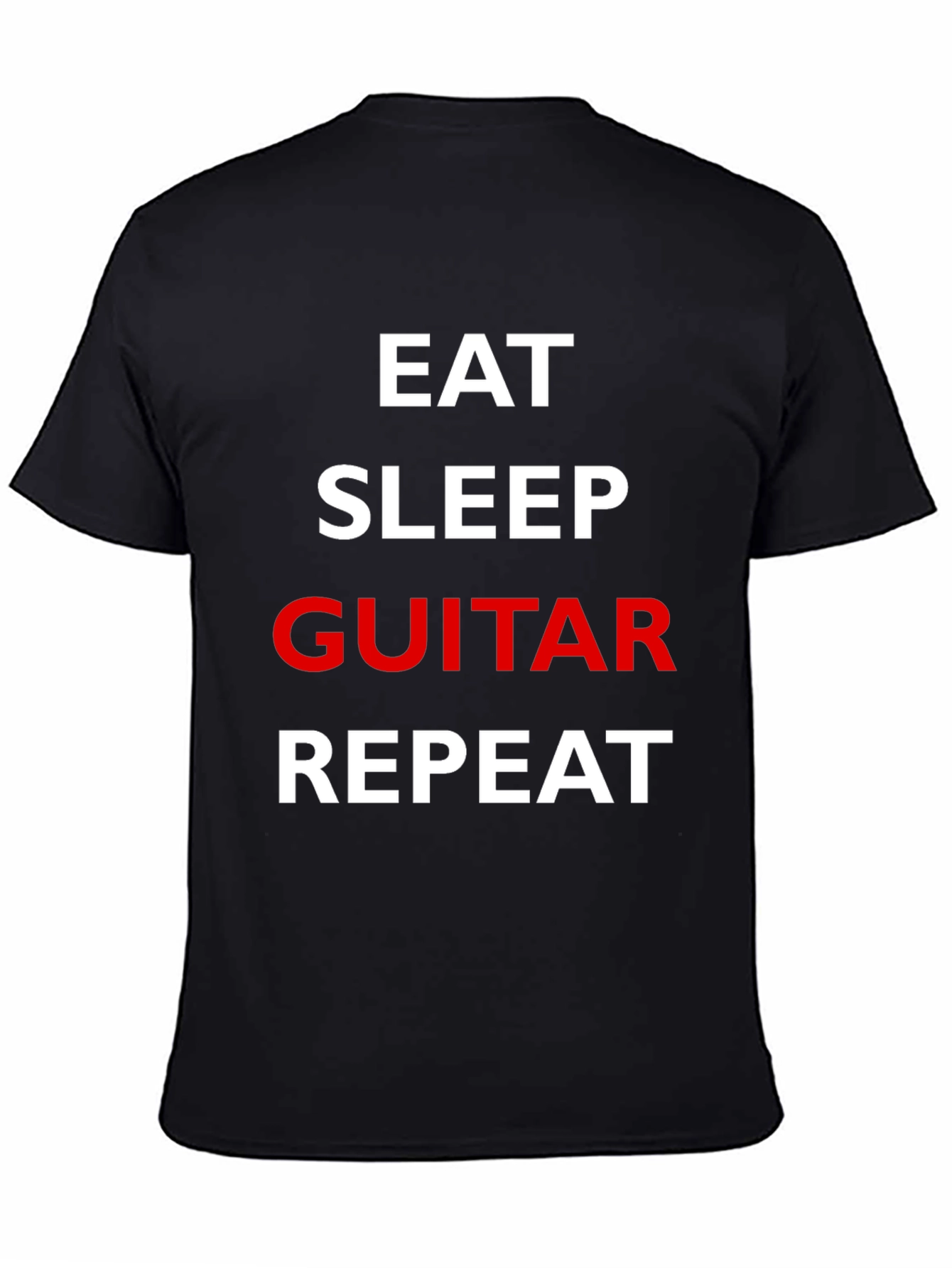 Eat Sleep Guitar Repeat Graphic Tee