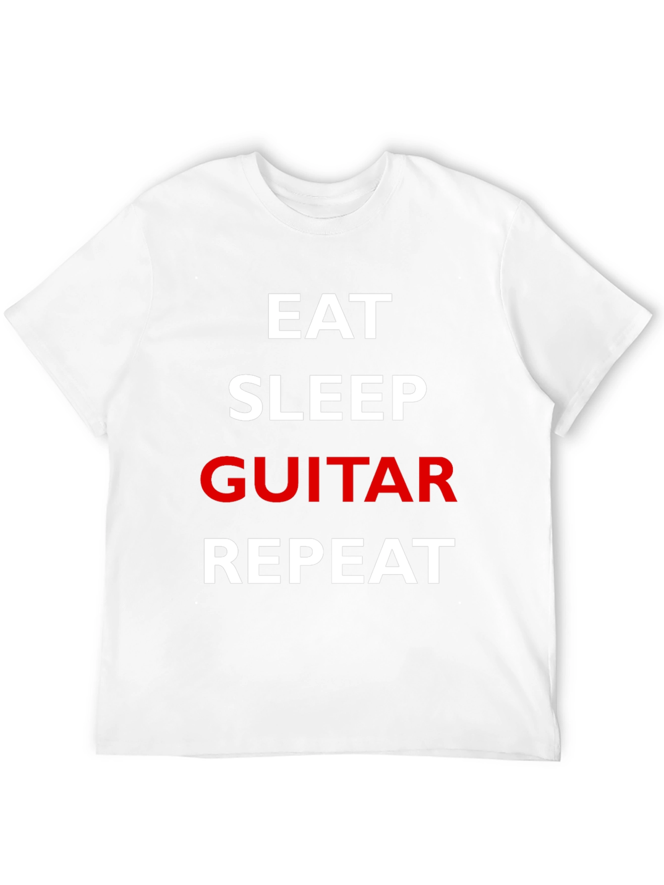 Eat Sleep Guitar Repeat Graphic Tee