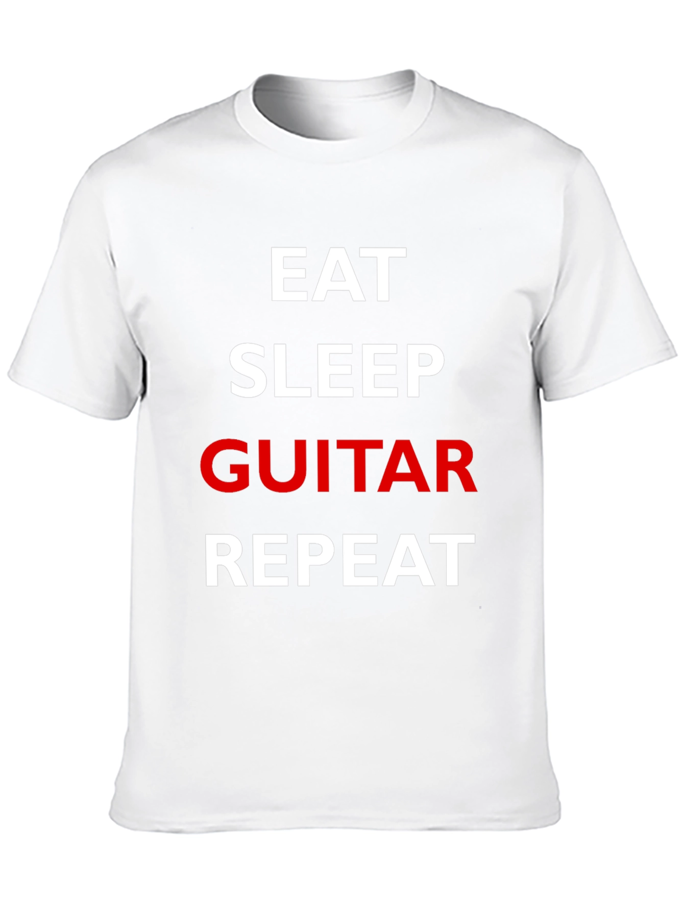 Eat Sleep Guitar Repeat Graphic Tee