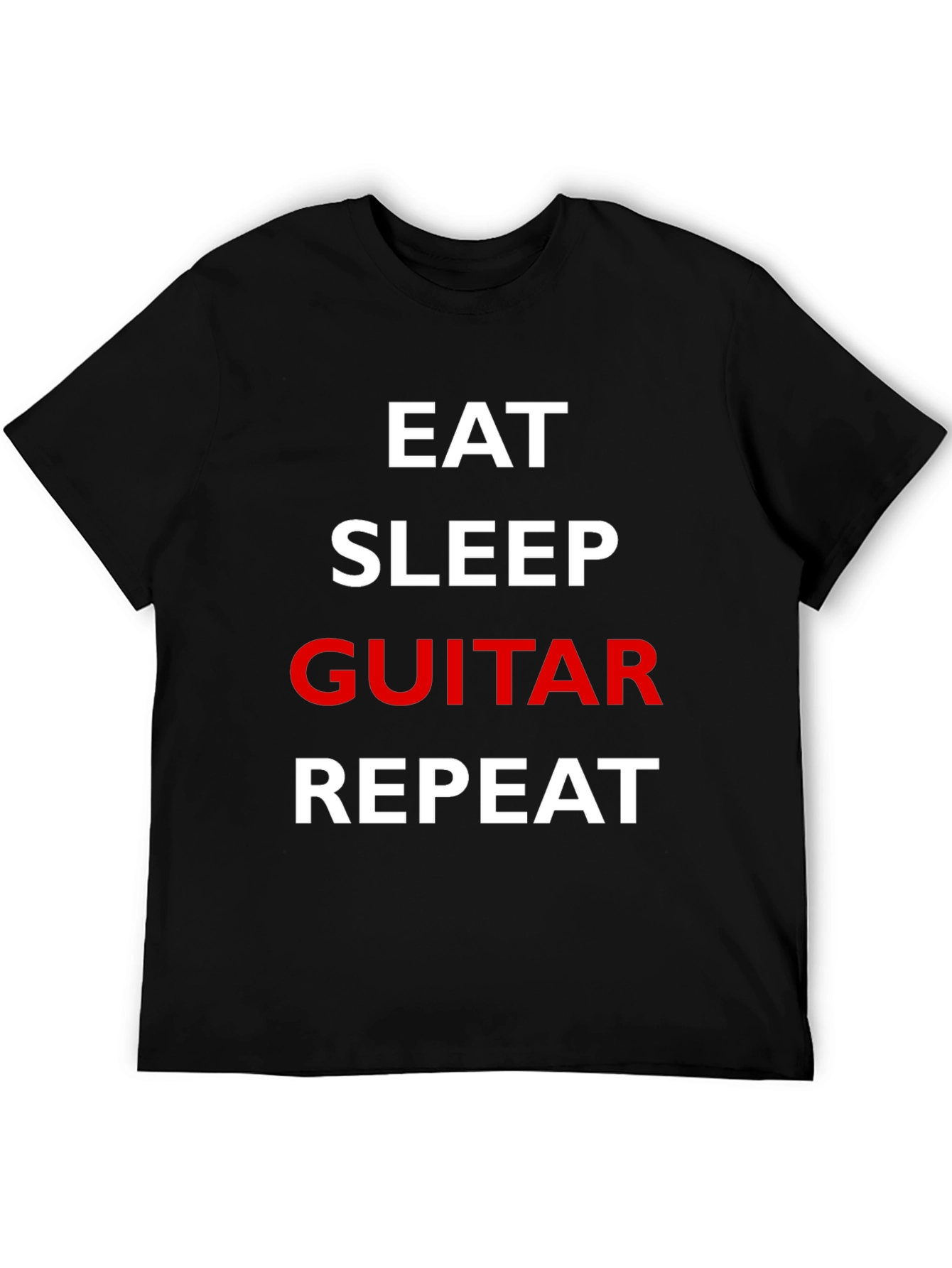 Eat Sleep Guitar Repeat Graphic Tee