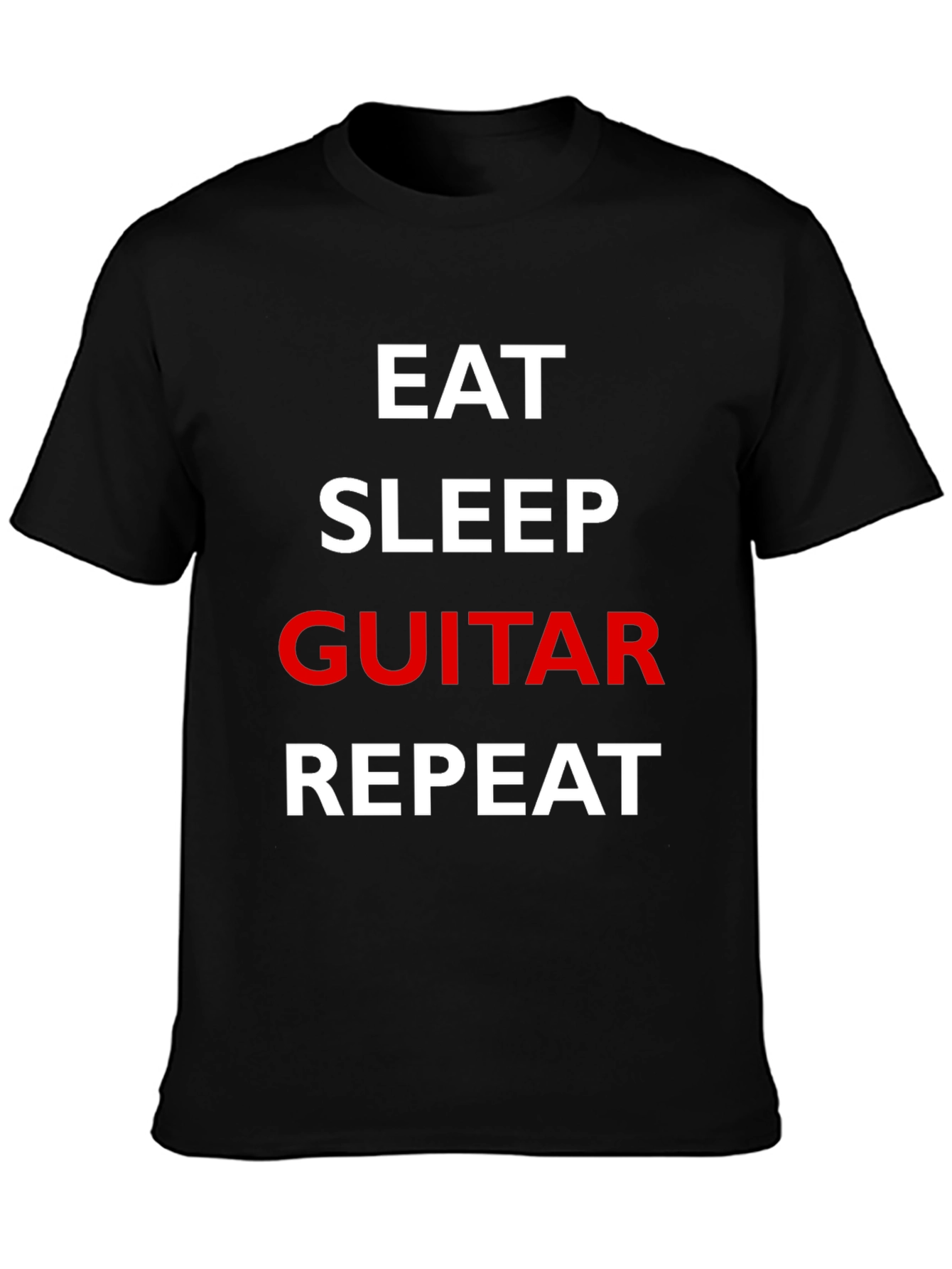 Eat Sleep Guitar Repeat Graphic Tee