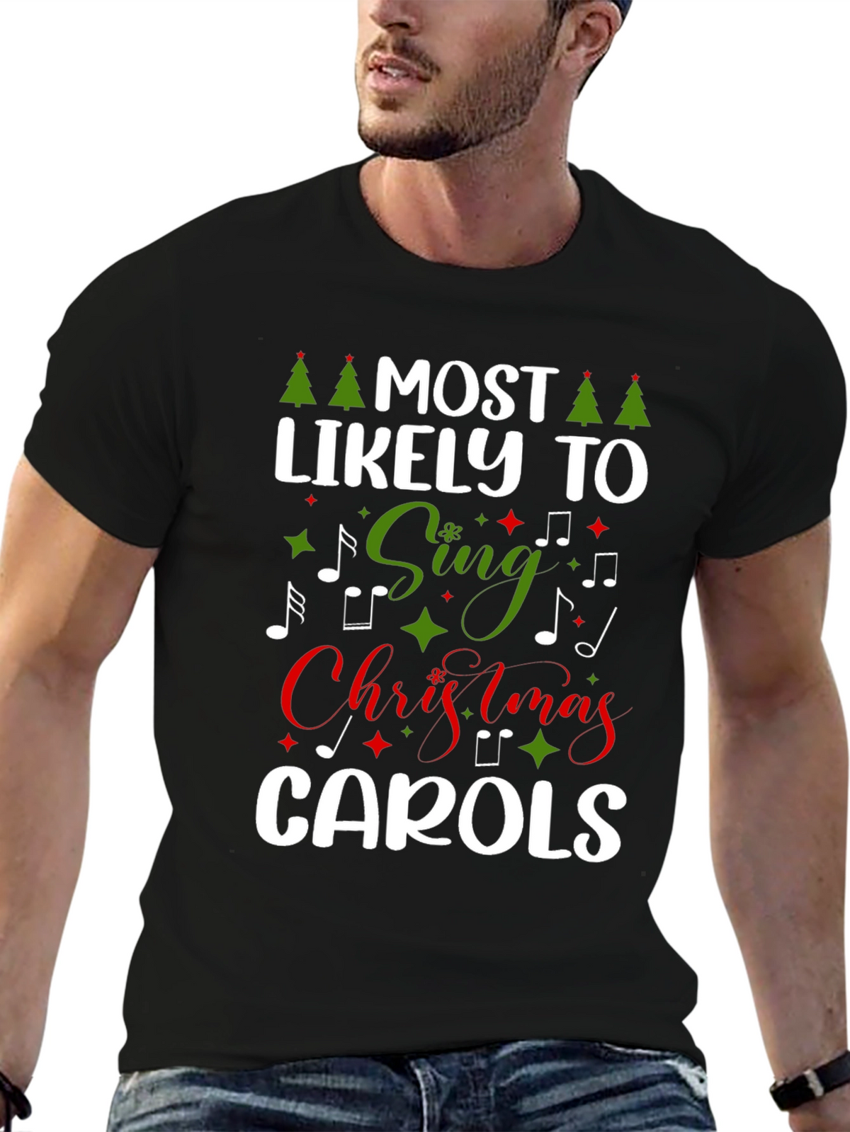 Most Likely to Sing Christmas Carols T-Shirt