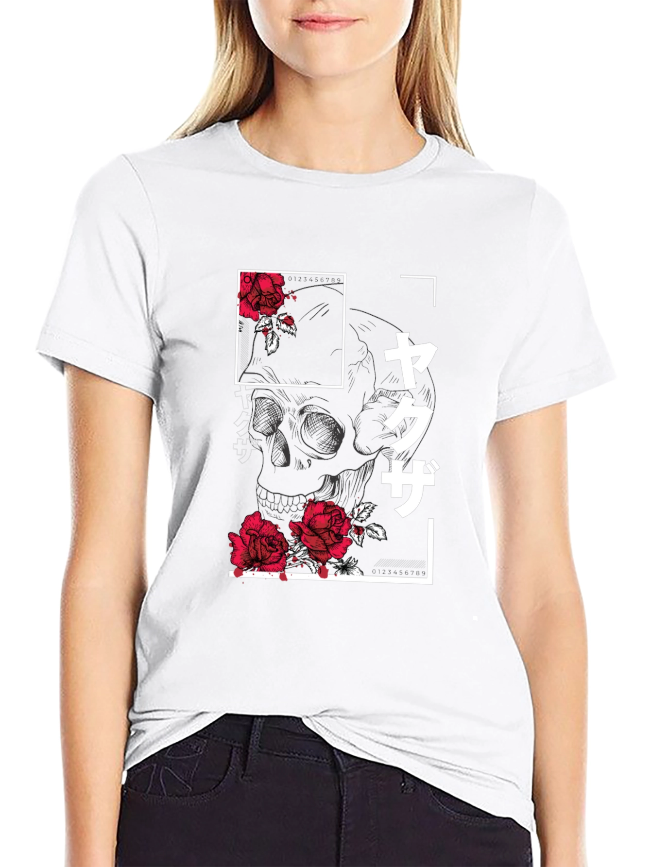 Skull & Roses Graphic Tee