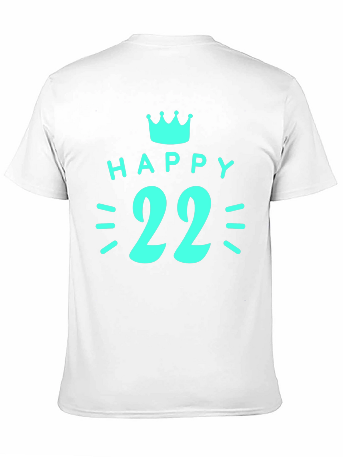 Happy 22nd Birthday Graphic T-Shirt - Black