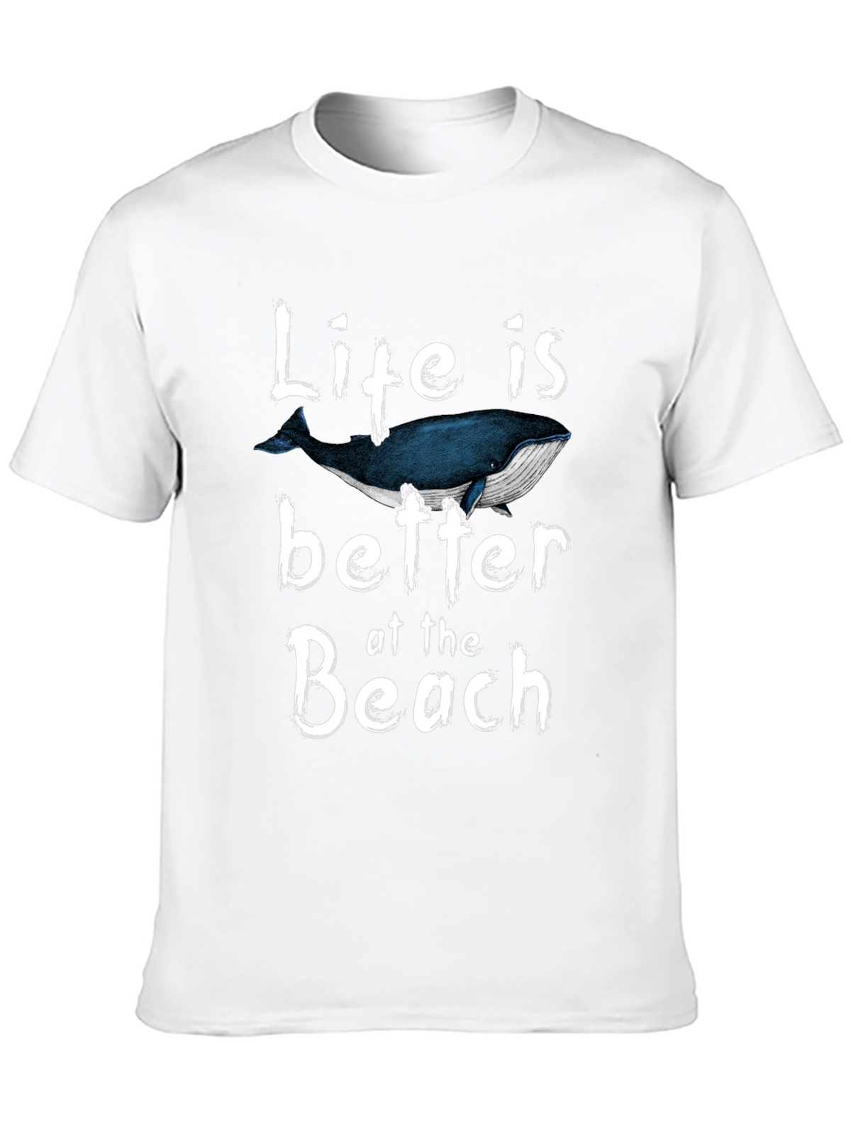 Life is Better at the Beach Whale Graphic T-Shirt