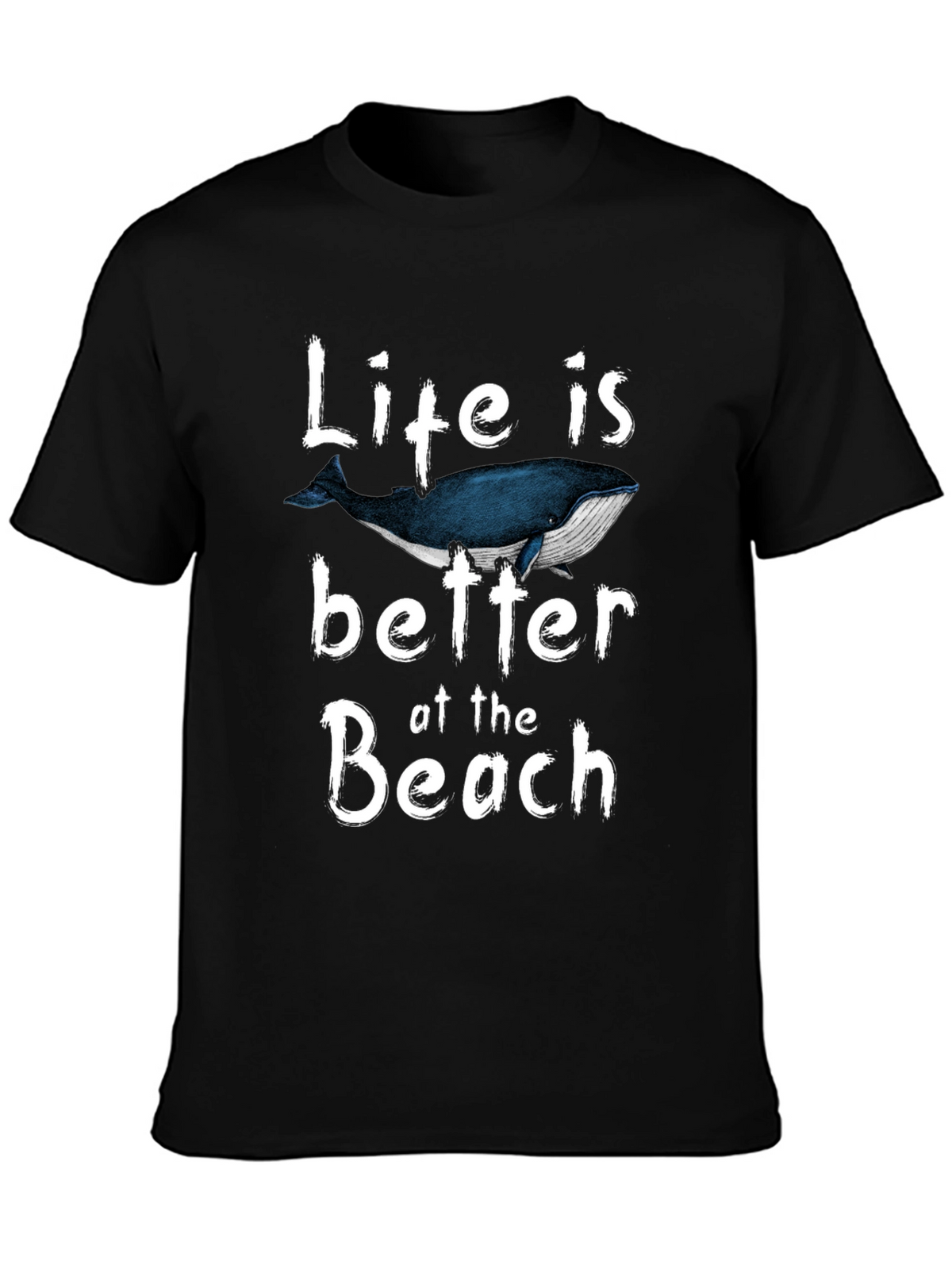 Life is Better at the Beach Whale Graphic T-Shirt