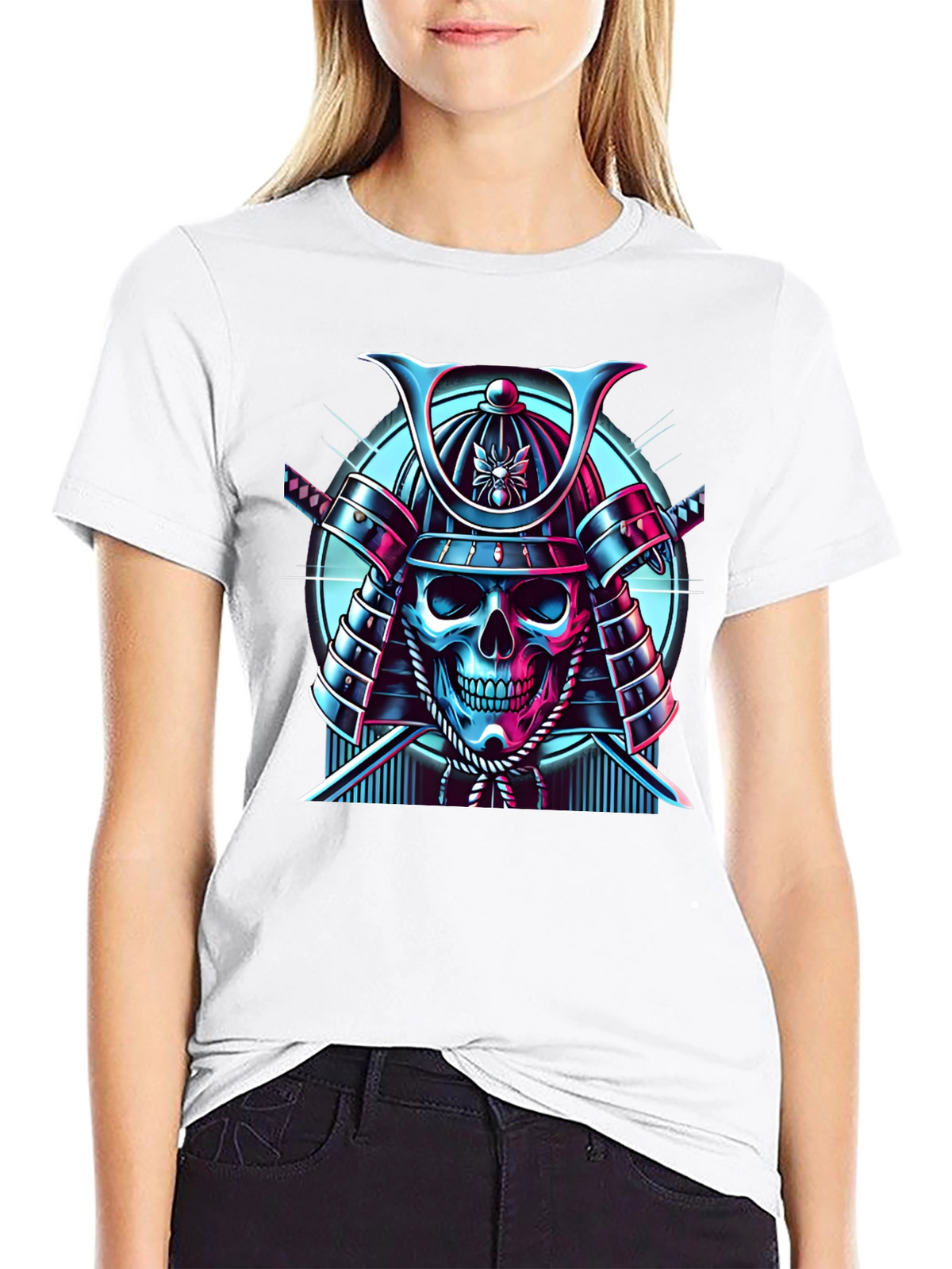 Samurai Skull Graphic Tee