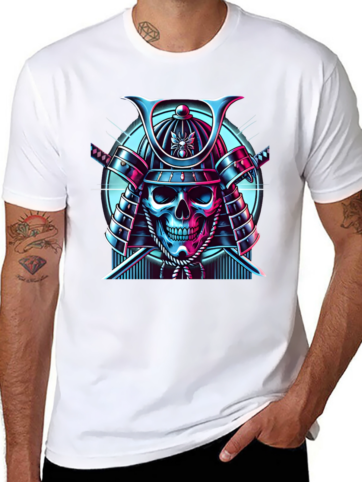 Samurai Skull Graphic Tee
