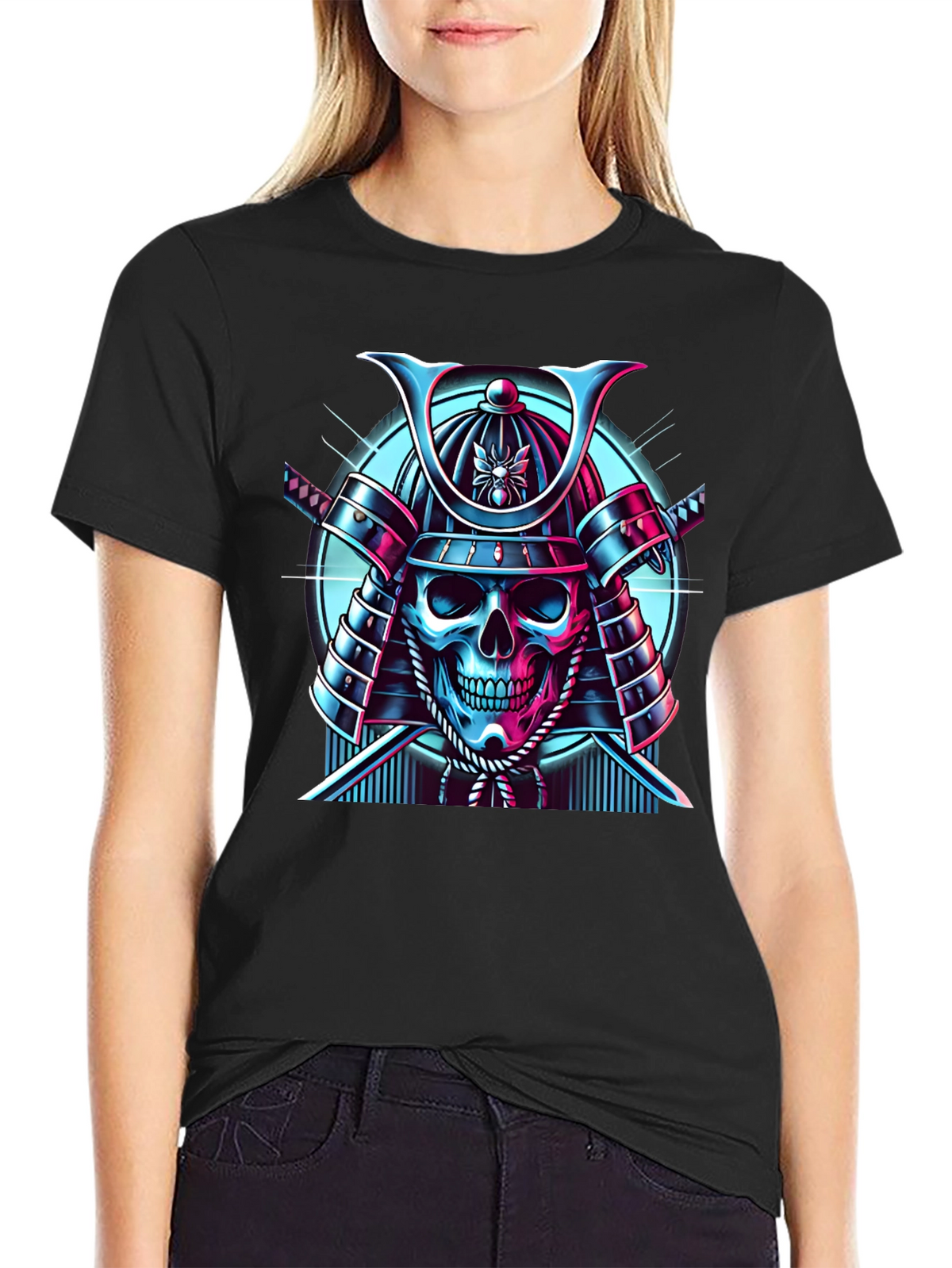 Samurai Skull Graphic Tee