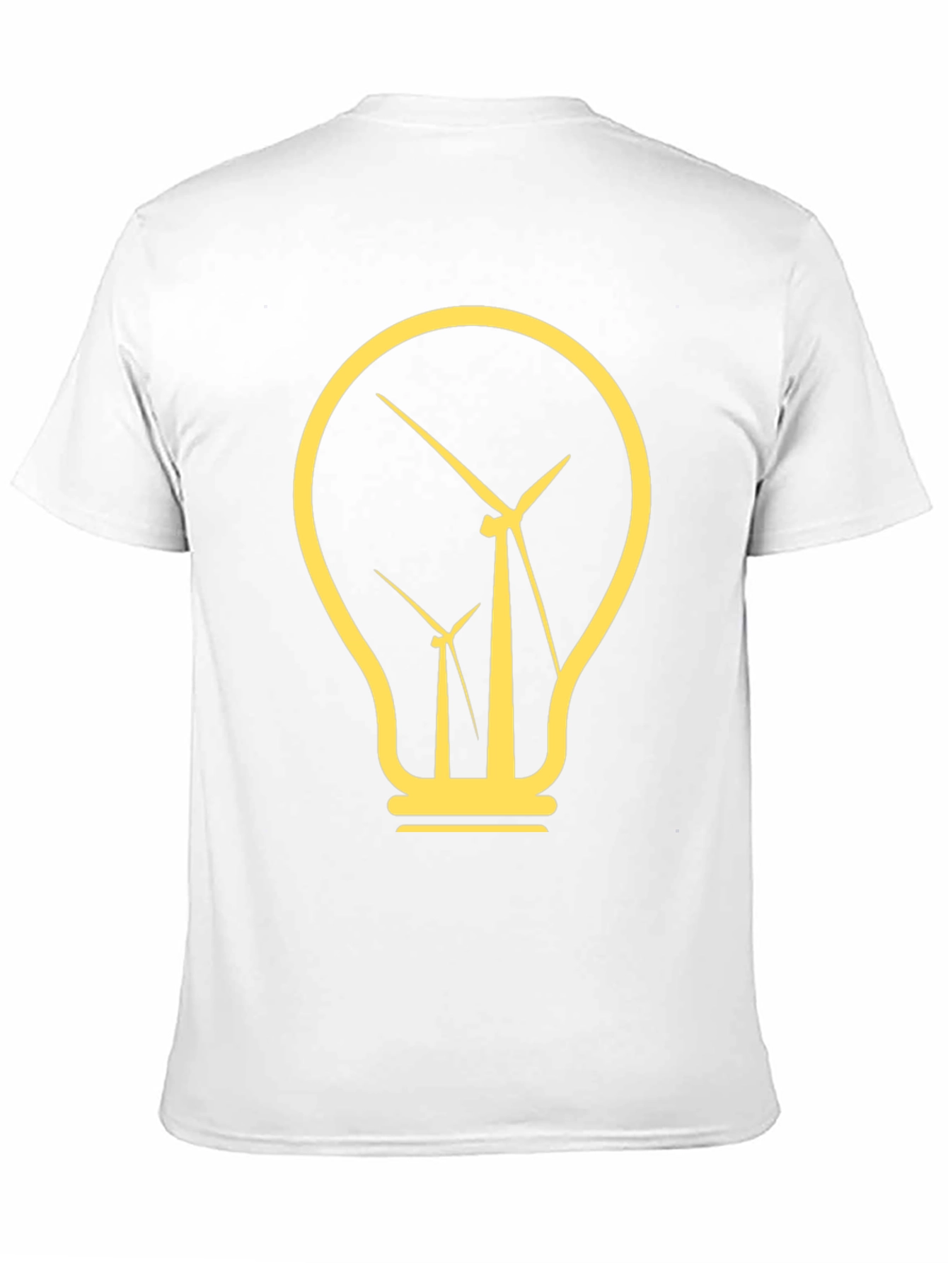 Renewable Energy Tee: Wind Turbine Lightbulb Design