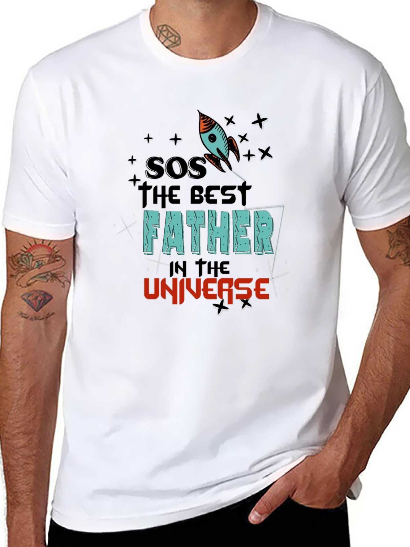 Best Father in the Universe Graphic Tee