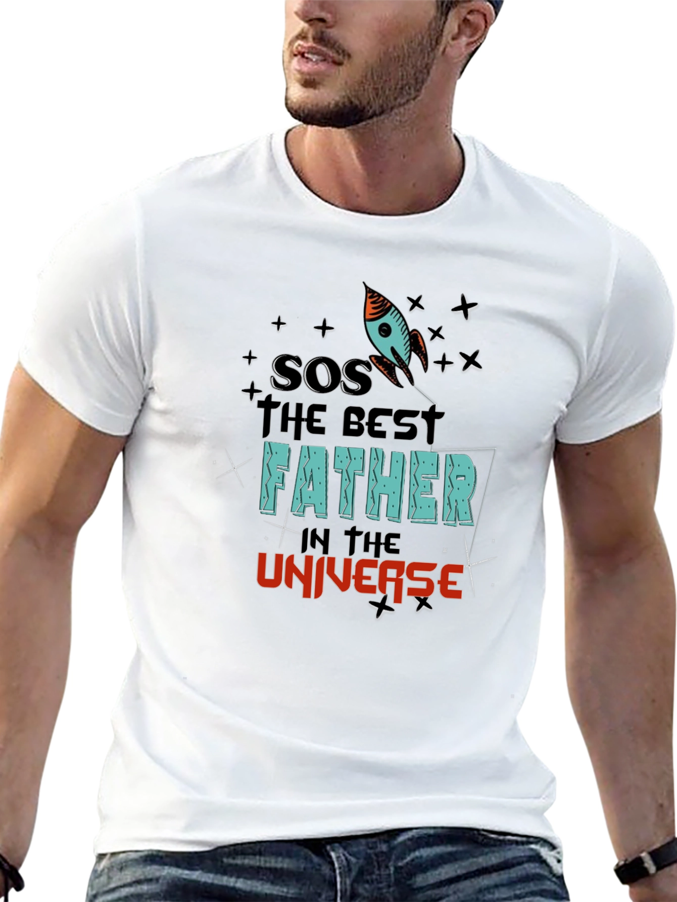 Best Father in the Universe Graphic Tee
