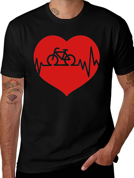 Cycling Heartbeat T-Shirt - Ride On!