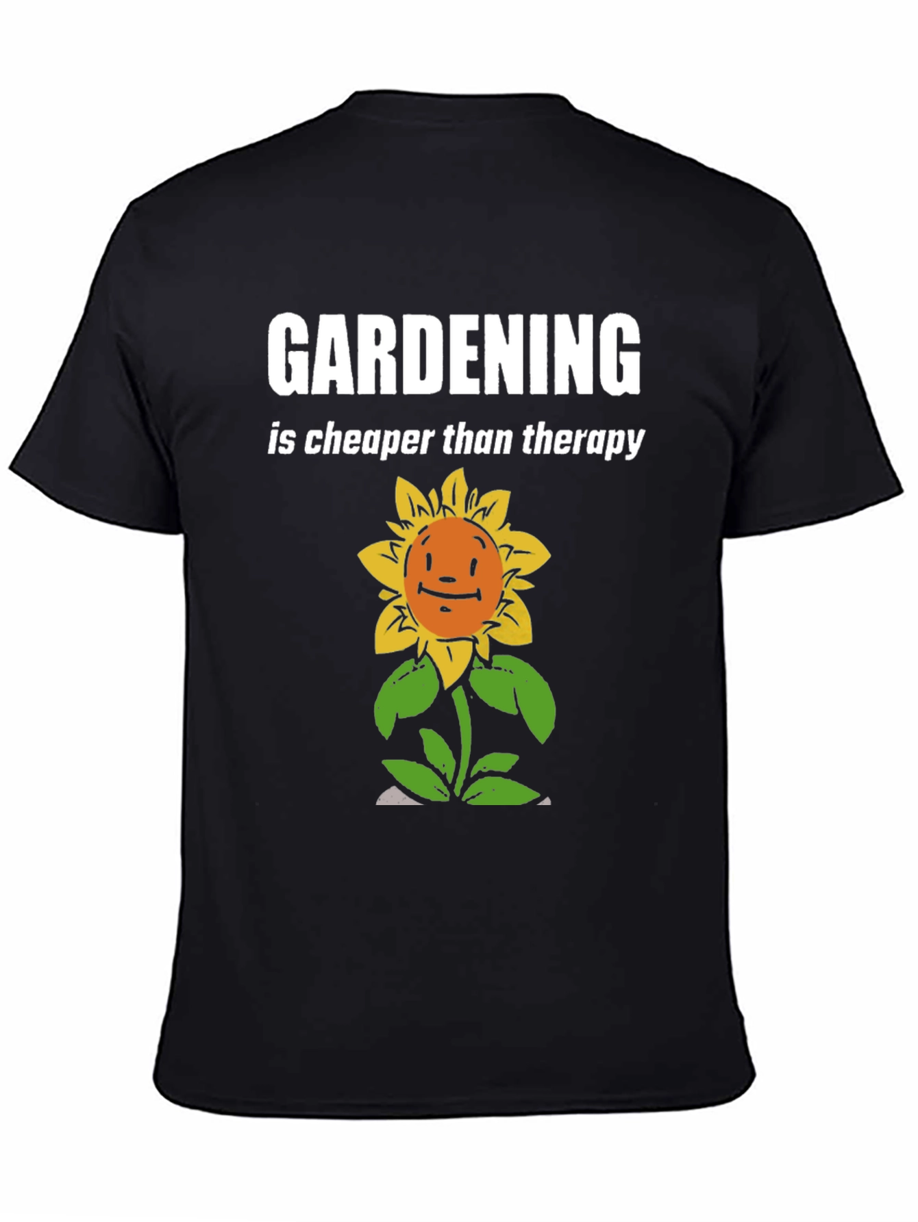 Gardening Therapy T-Shirt - Sunflower Humor
