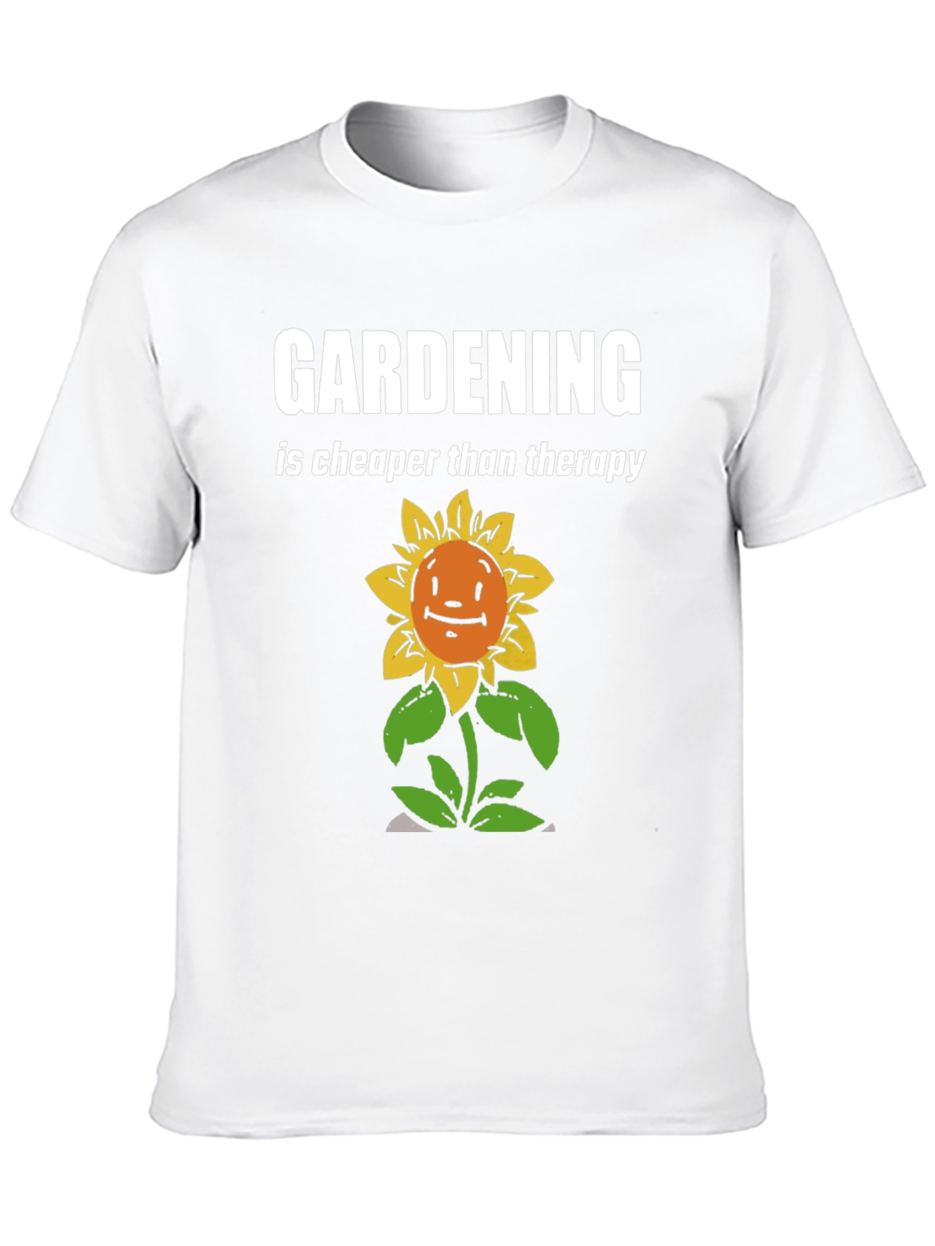 Gardening Therapy T-Shirt - Sunflower Humor