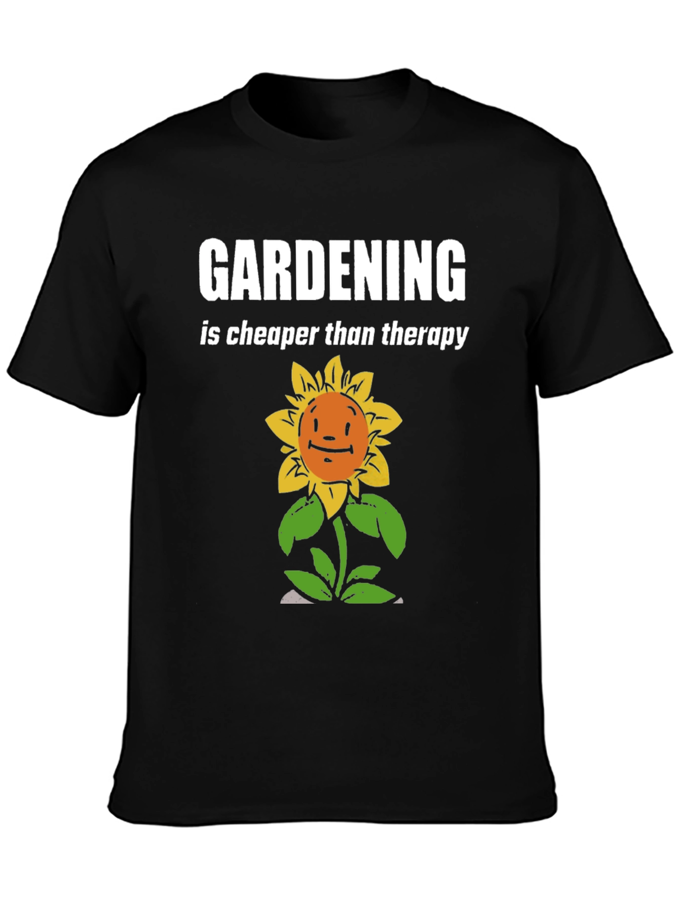 Gardening Therapy T-Shirt - Sunflower Humor