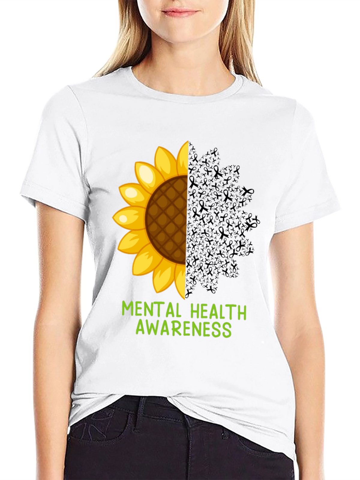 Mental Health Awareness Sunflower T-Shirt