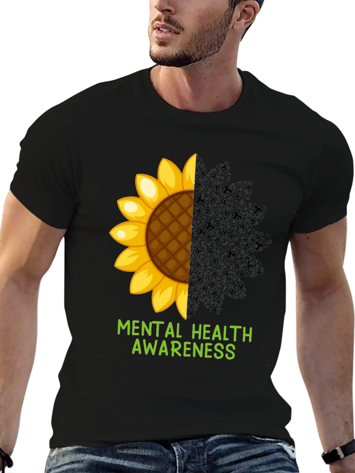 Mental Health Awareness Sunflower T-Shirt