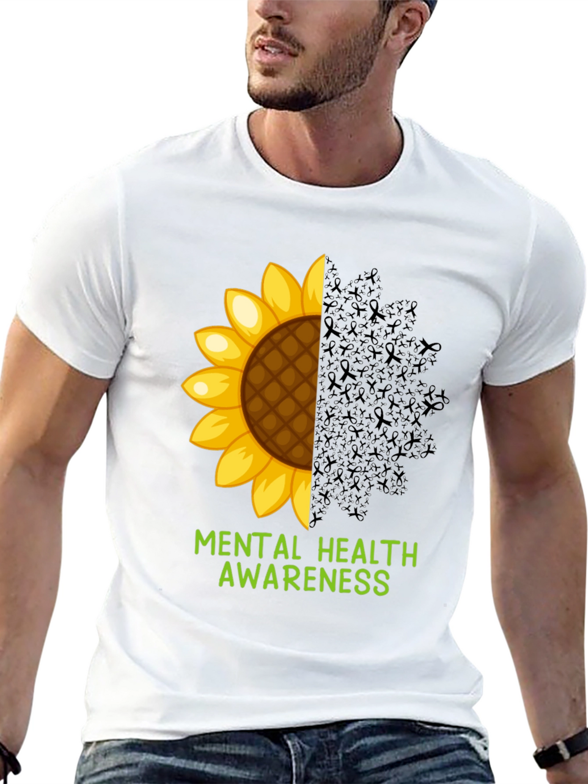Mental Health Awareness Sunflower T-Shirt