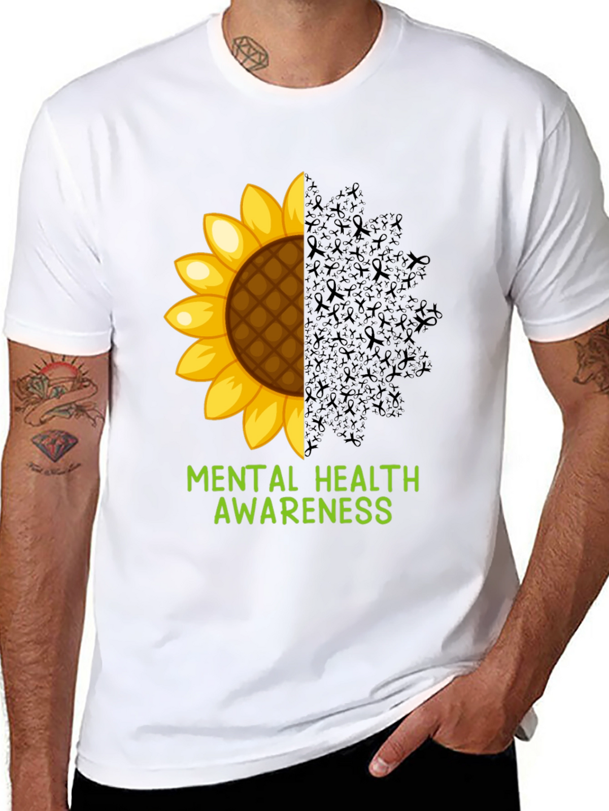 Mental Health Awareness Sunflower T-Shirt