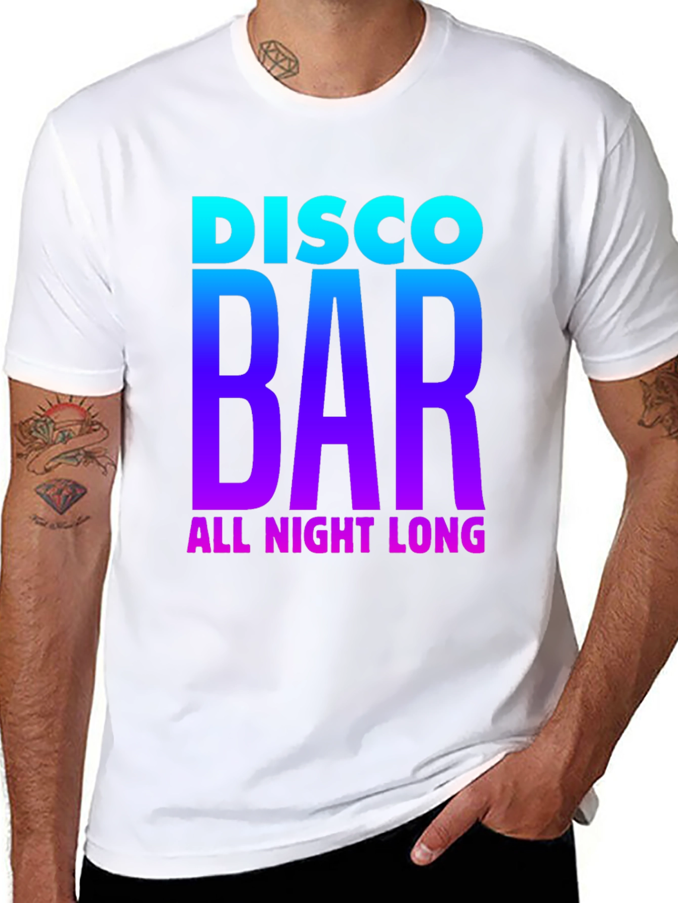 Disco Bar All Night Long Graphic Tee