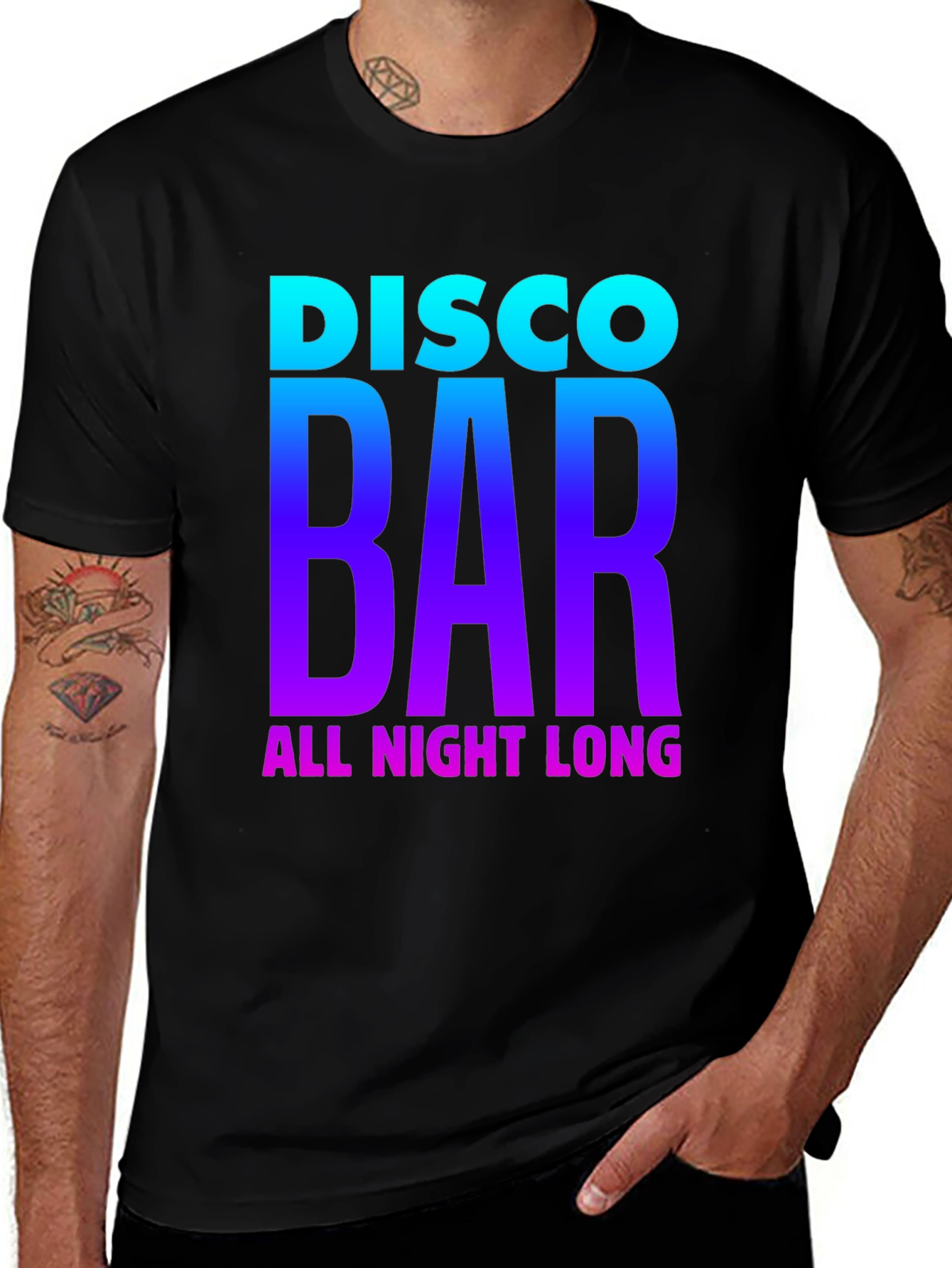 Disco Bar All Night Long Graphic Tee